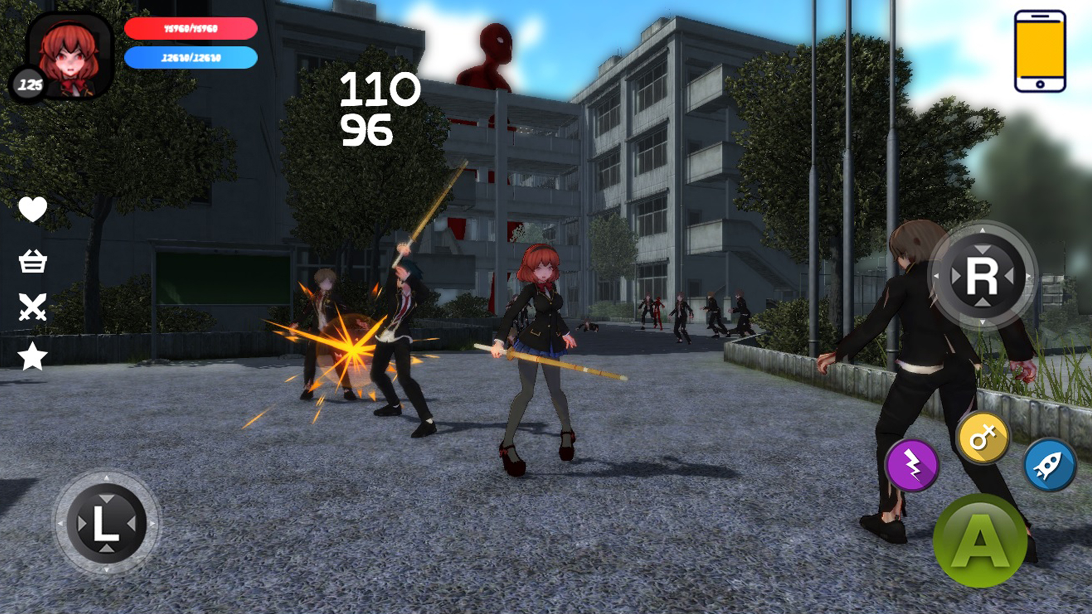 اسکرین شات 1 بازی Dead School - Anime Zombie Survival Horror RPG