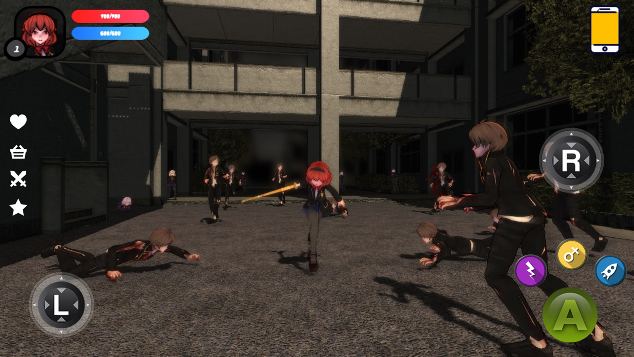 اسکرین شات 3 بازی Dead School - Anime Zombie Survival Horror RPG