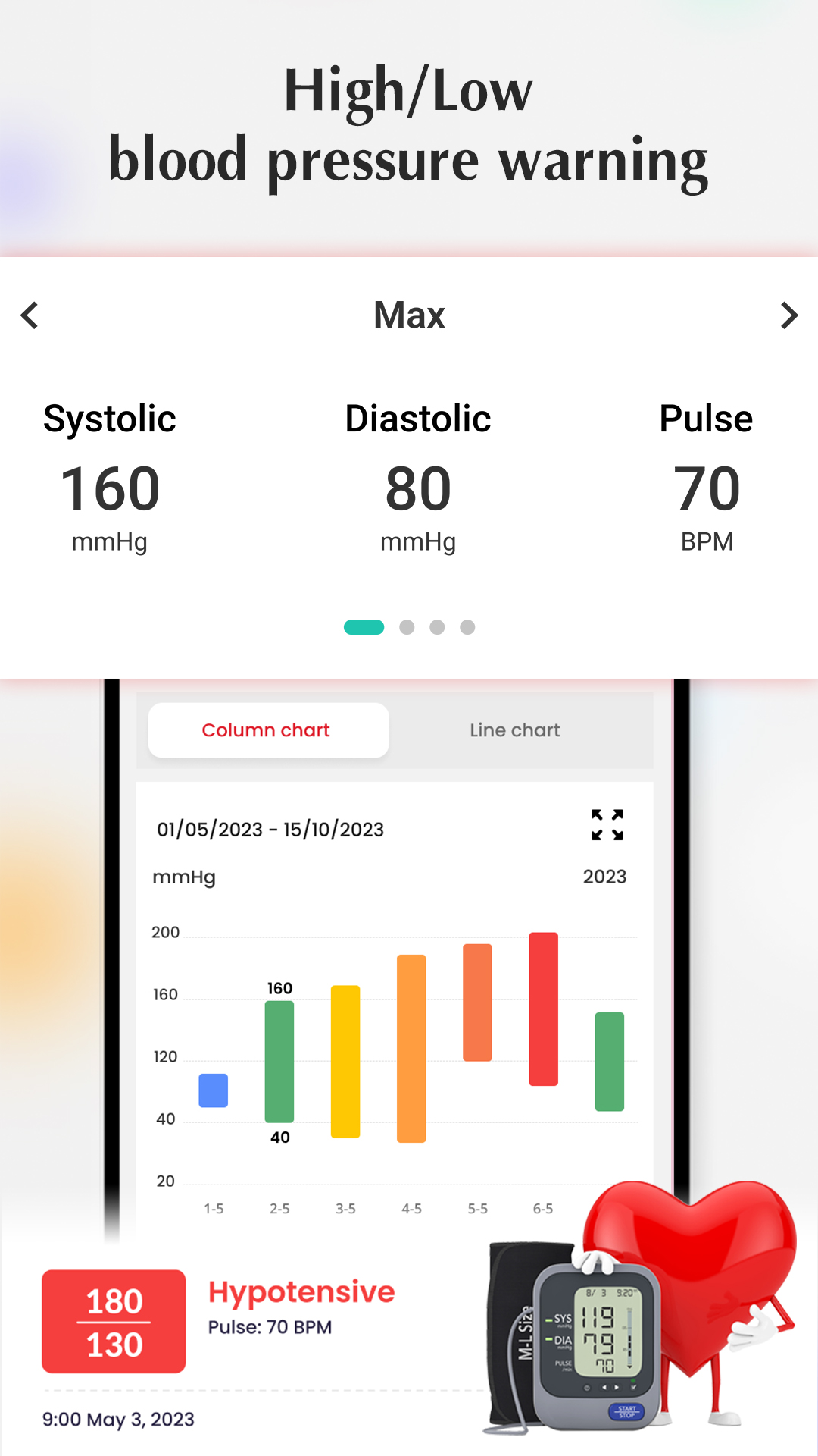 اسکرین شات 6 برنامه Blood pressure - Heart rate