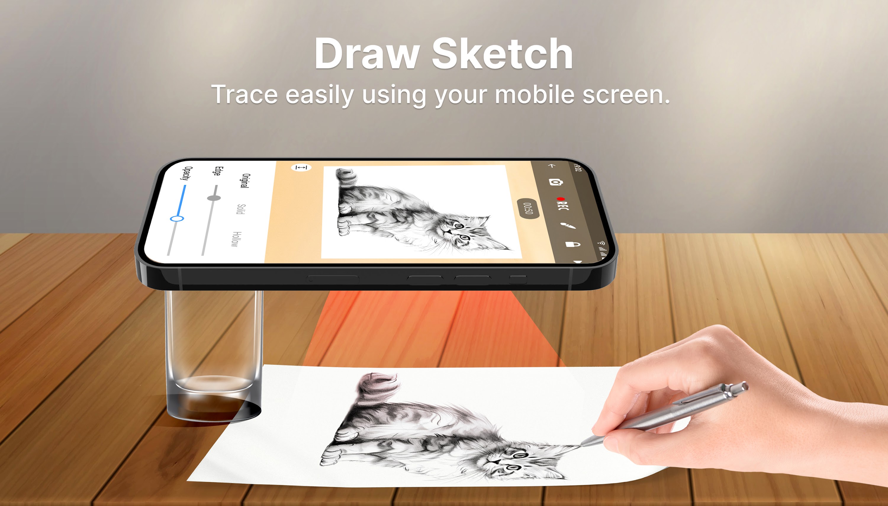 اسکرین شات 1 برنامه AR Draw Sketch - Step by step