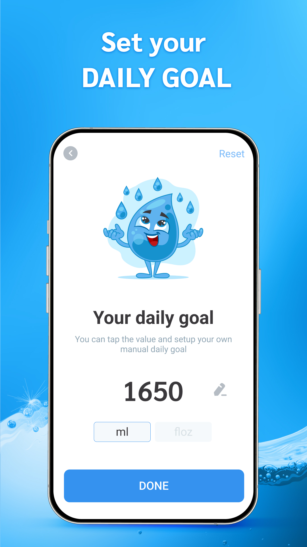 اسکرین شات 5 برنامه Drink Water Reminder