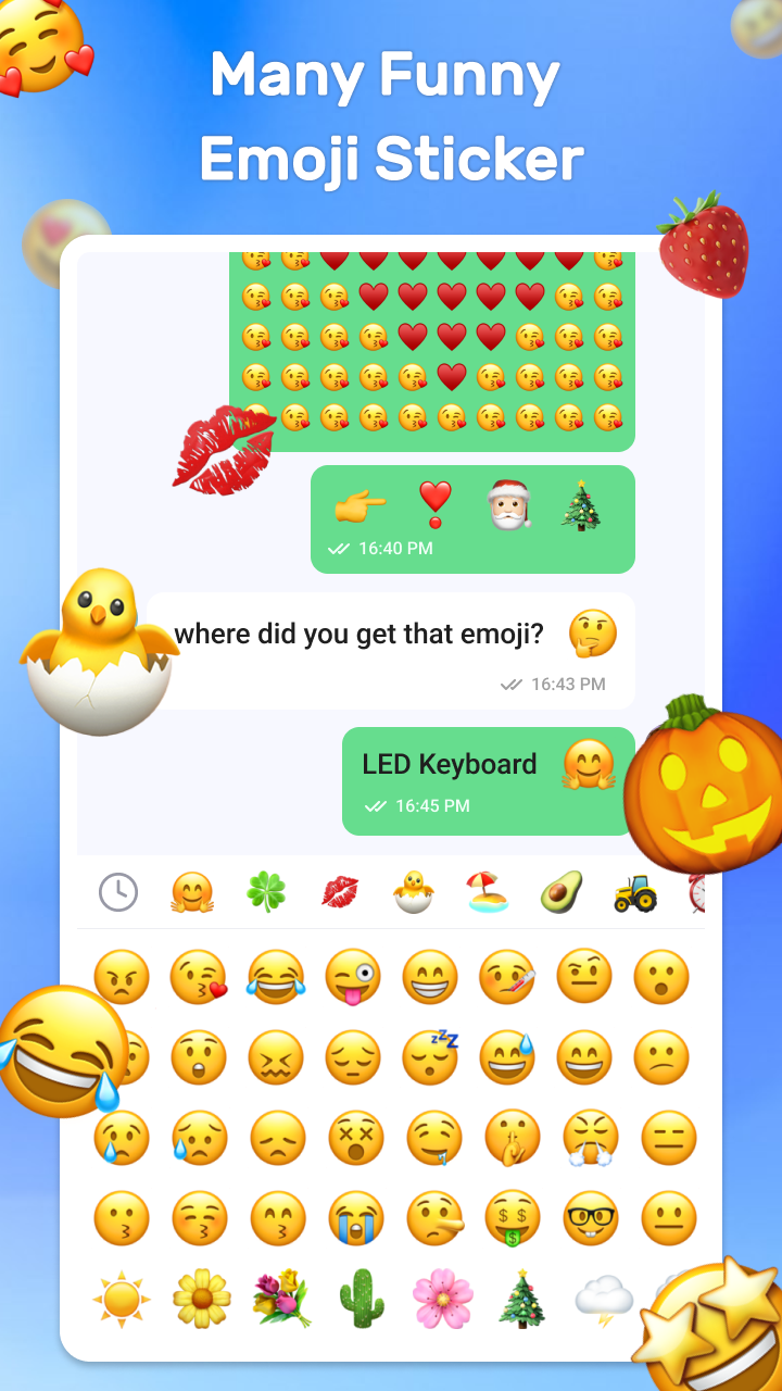 اسکرین شات 7 برنامه LED Keyboard: RGB Themes
