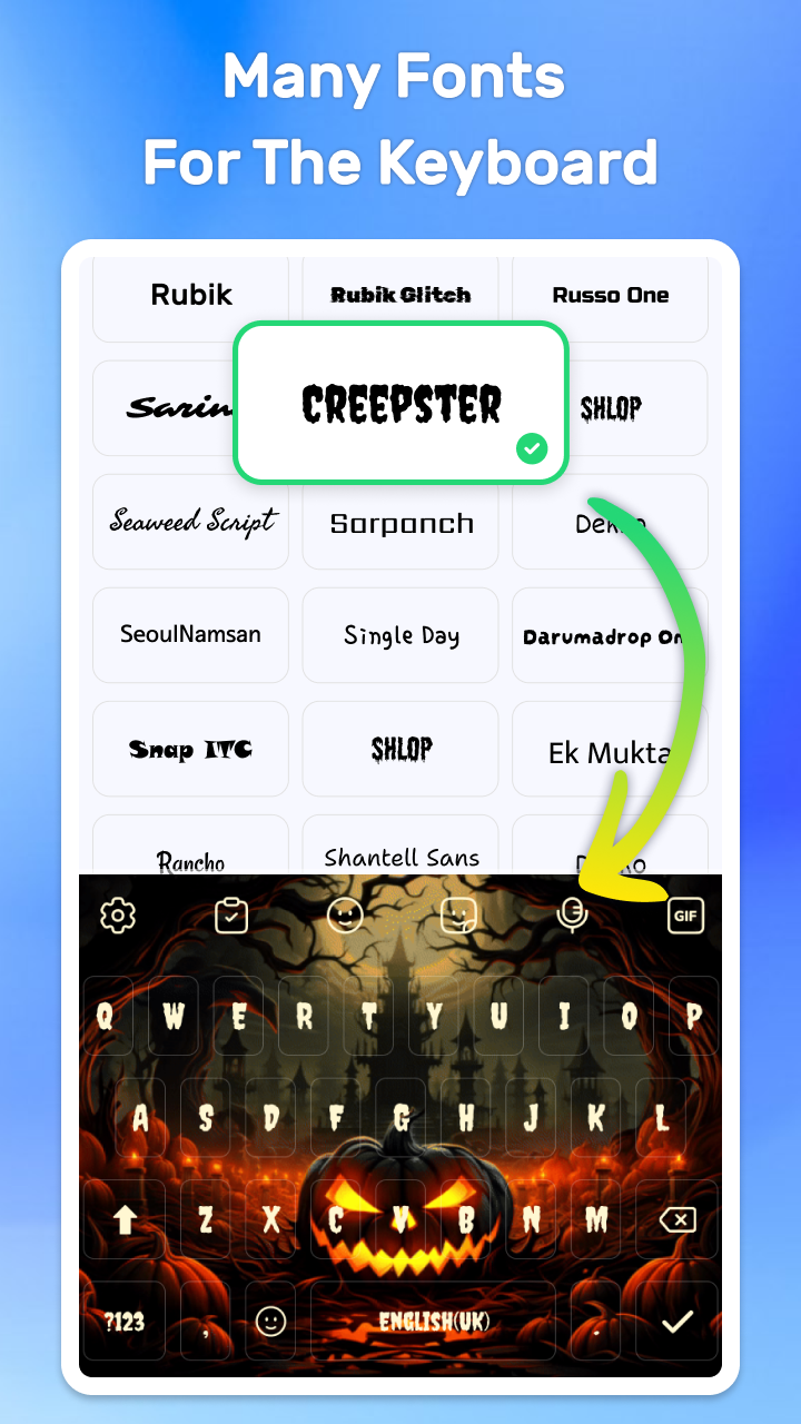 اسکرین شات 6 برنامه LED Keyboard: RGB Themes