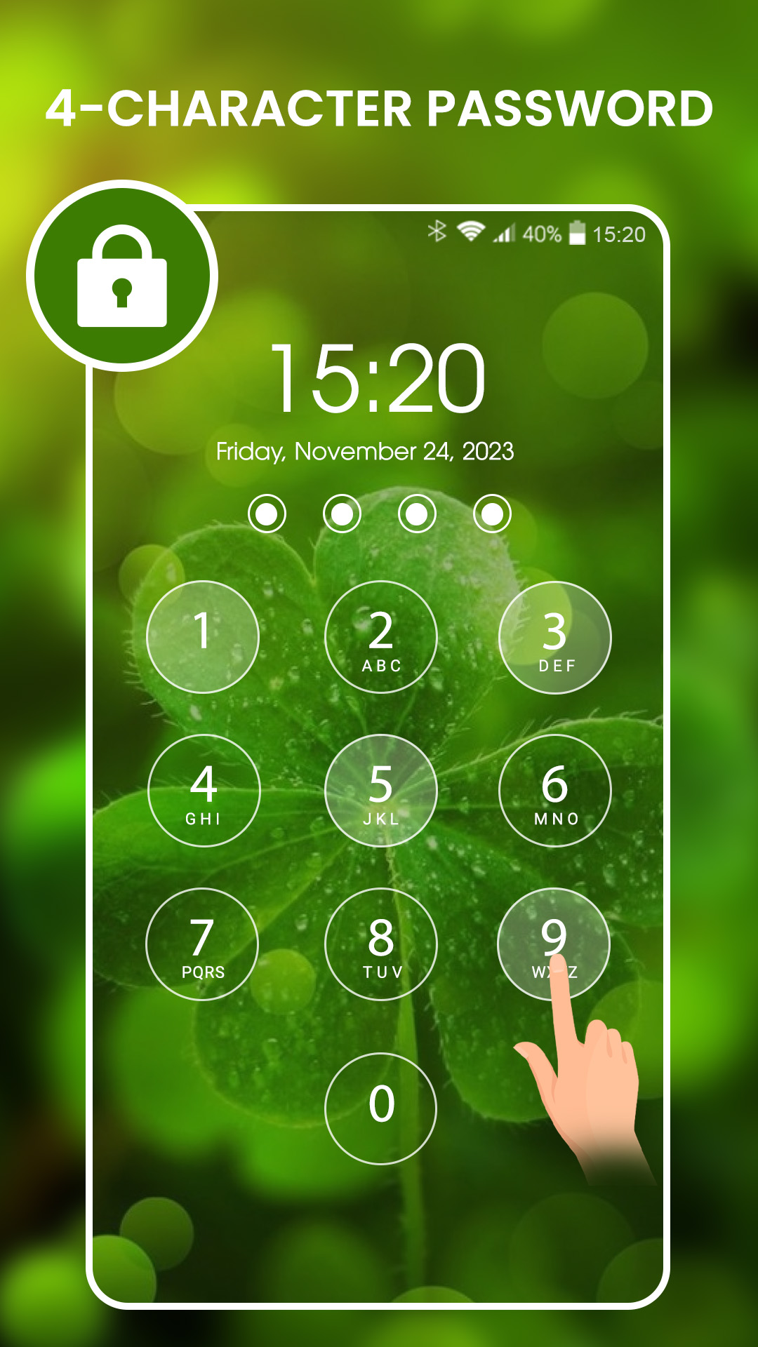 اسکرین شات 4 برنامه Lock screen live wallpaper