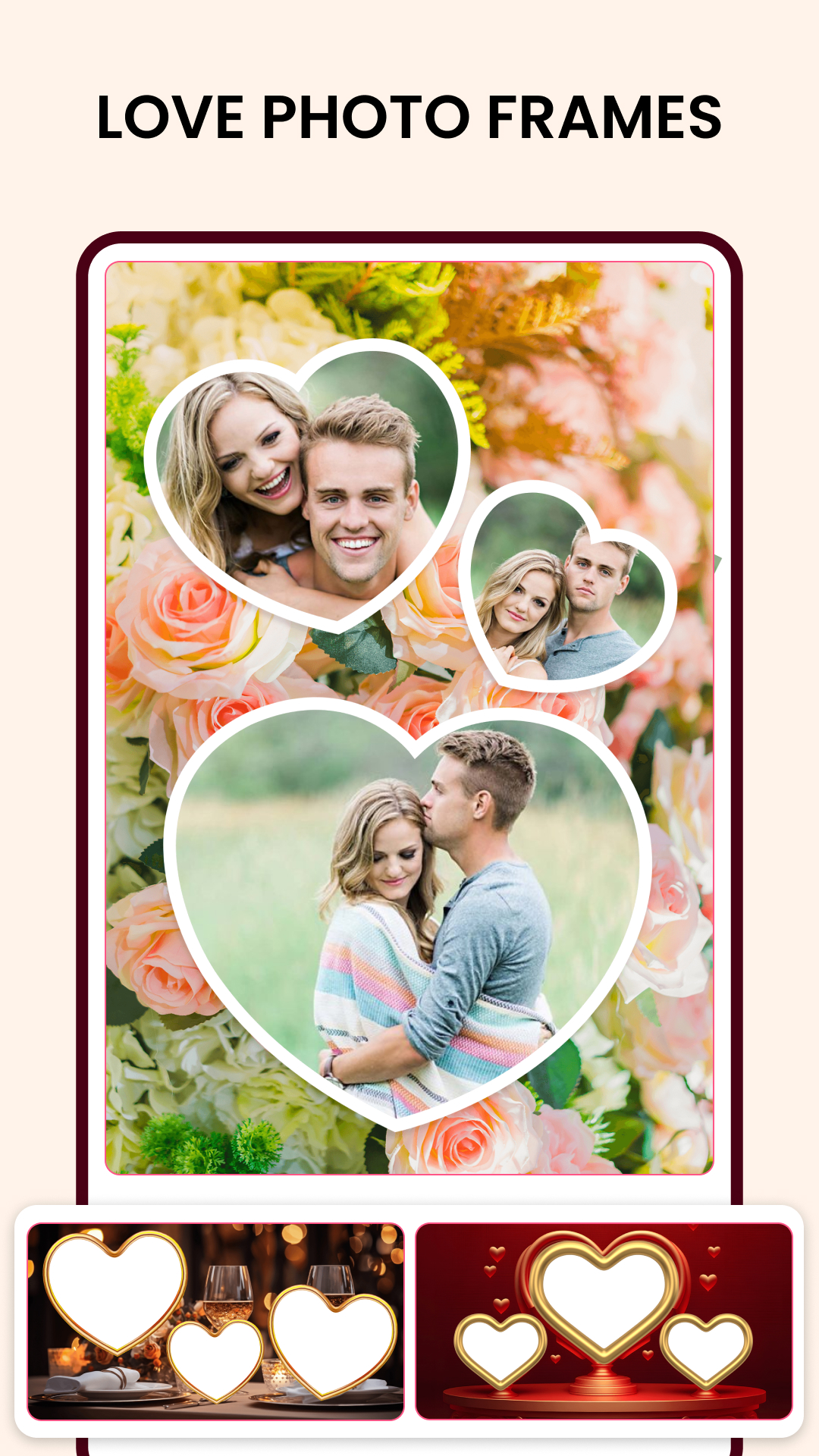 اسکرین شات 3 برنامه Love Collage & Photo Frames