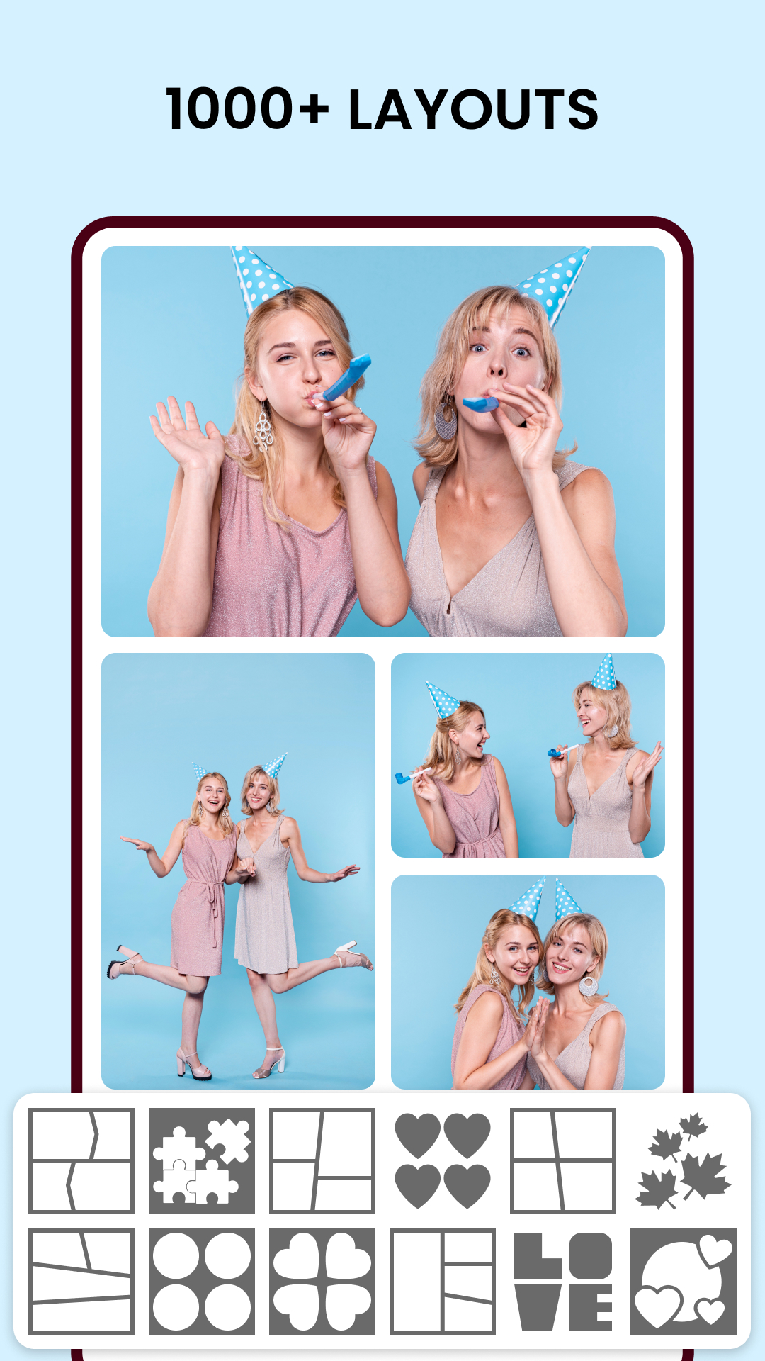 اسکرین شات 4 برنامه Love Collage & Photo Frames
