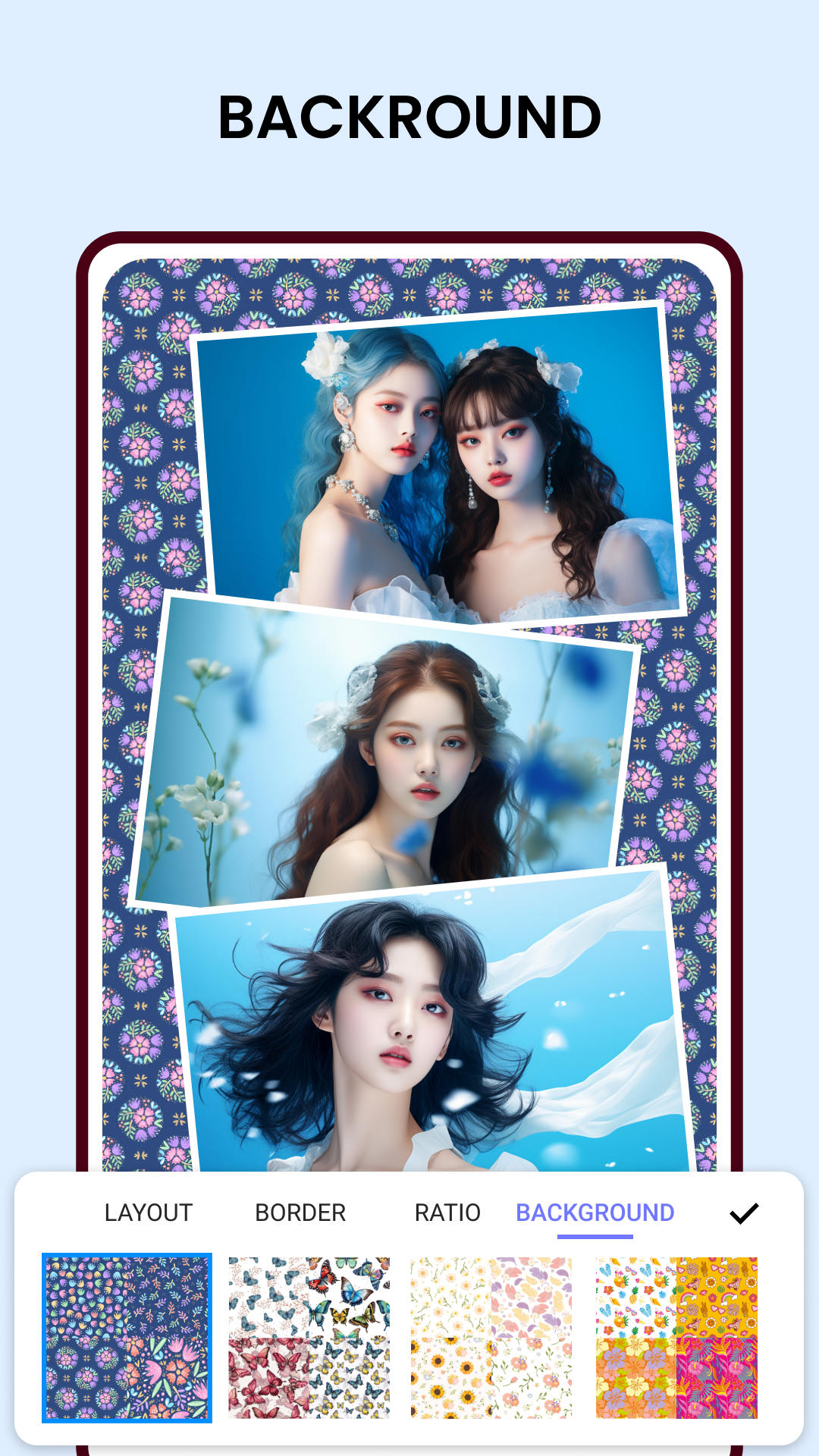 اسکرین شات 5 برنامه Love Collage & Photo Frames