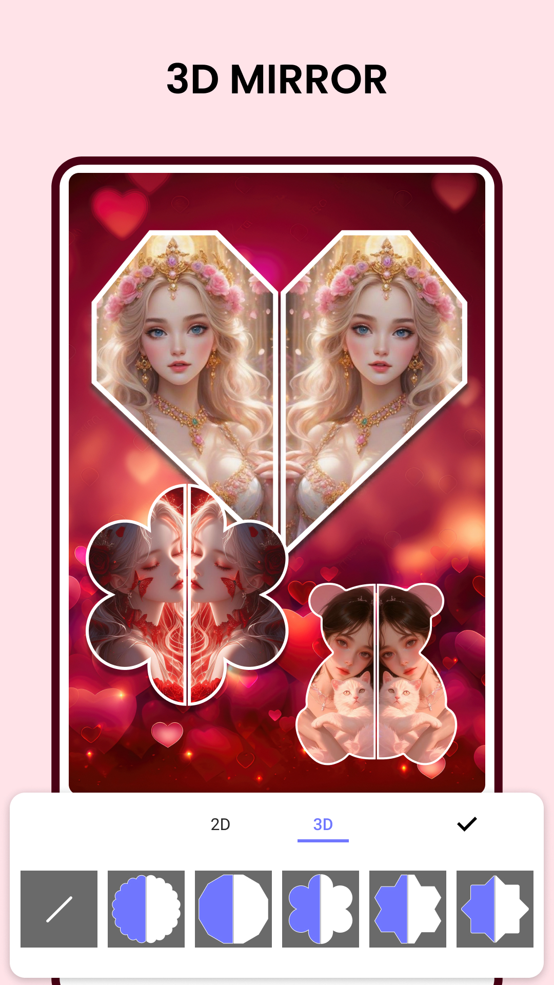 اسکرین شات 7 برنامه Love Collage & Photo Frames