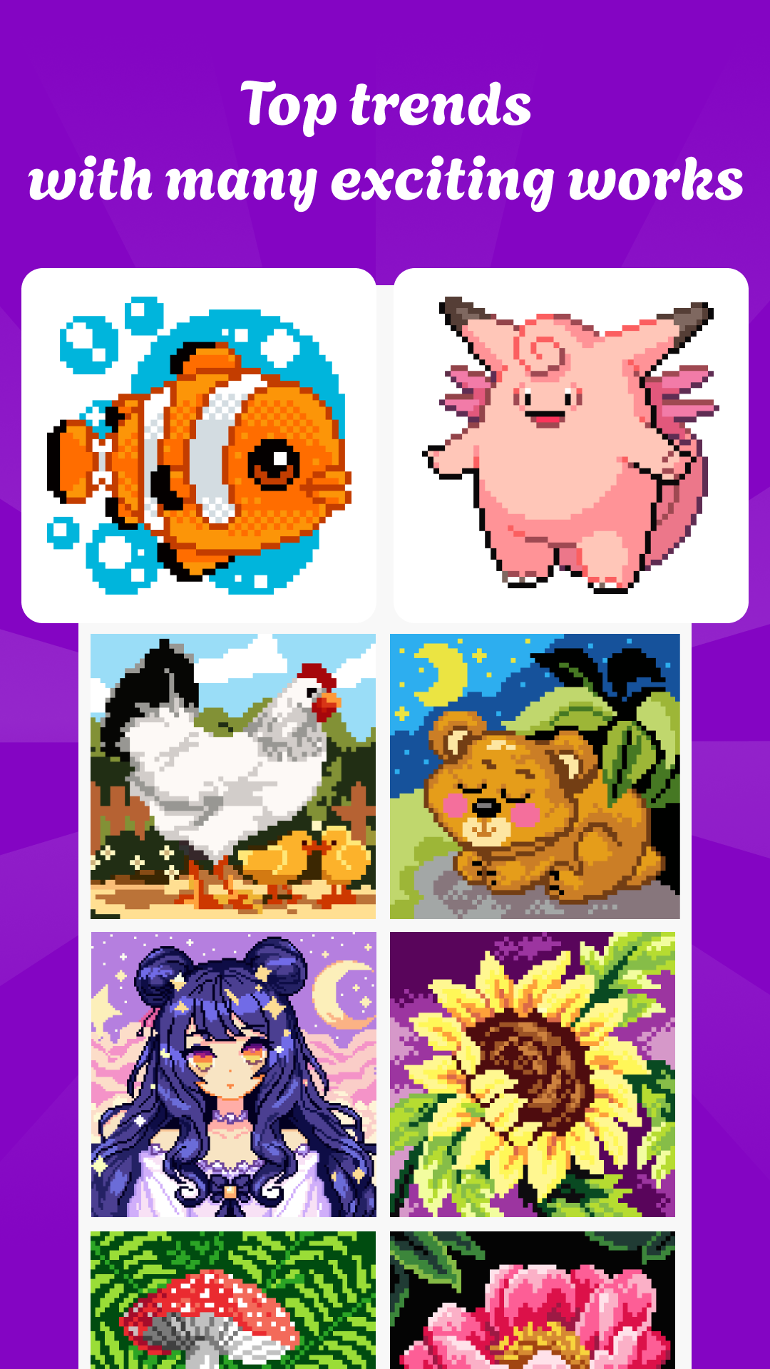 اسکرین شات 2 بازی Pixel Art - Color by number