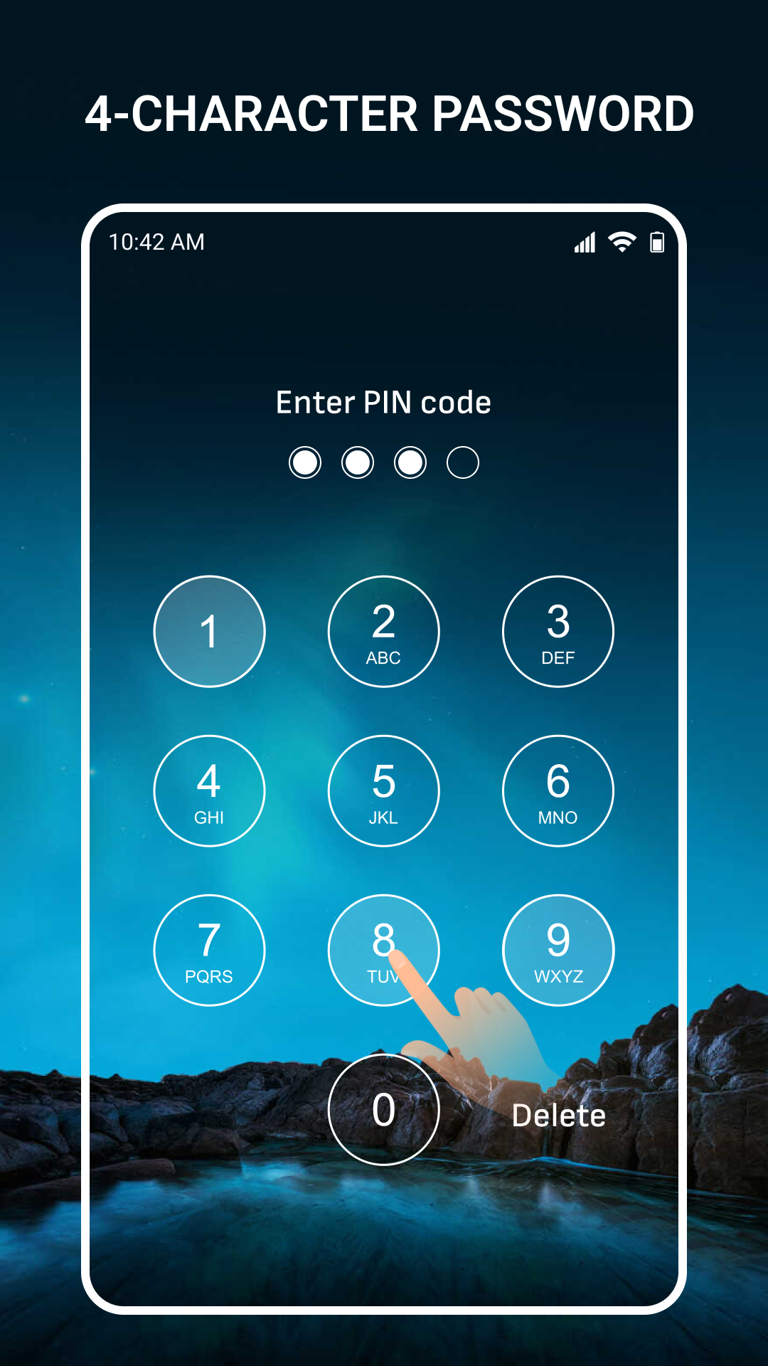 اسکرین شات 1 برنامه Smart lock screen