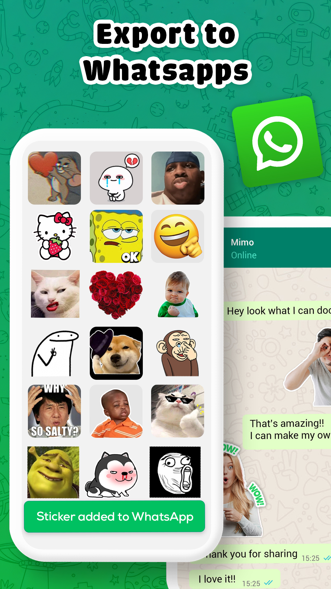 اسکرین شات 6 برنامه Sticker Maker for WhatsApp