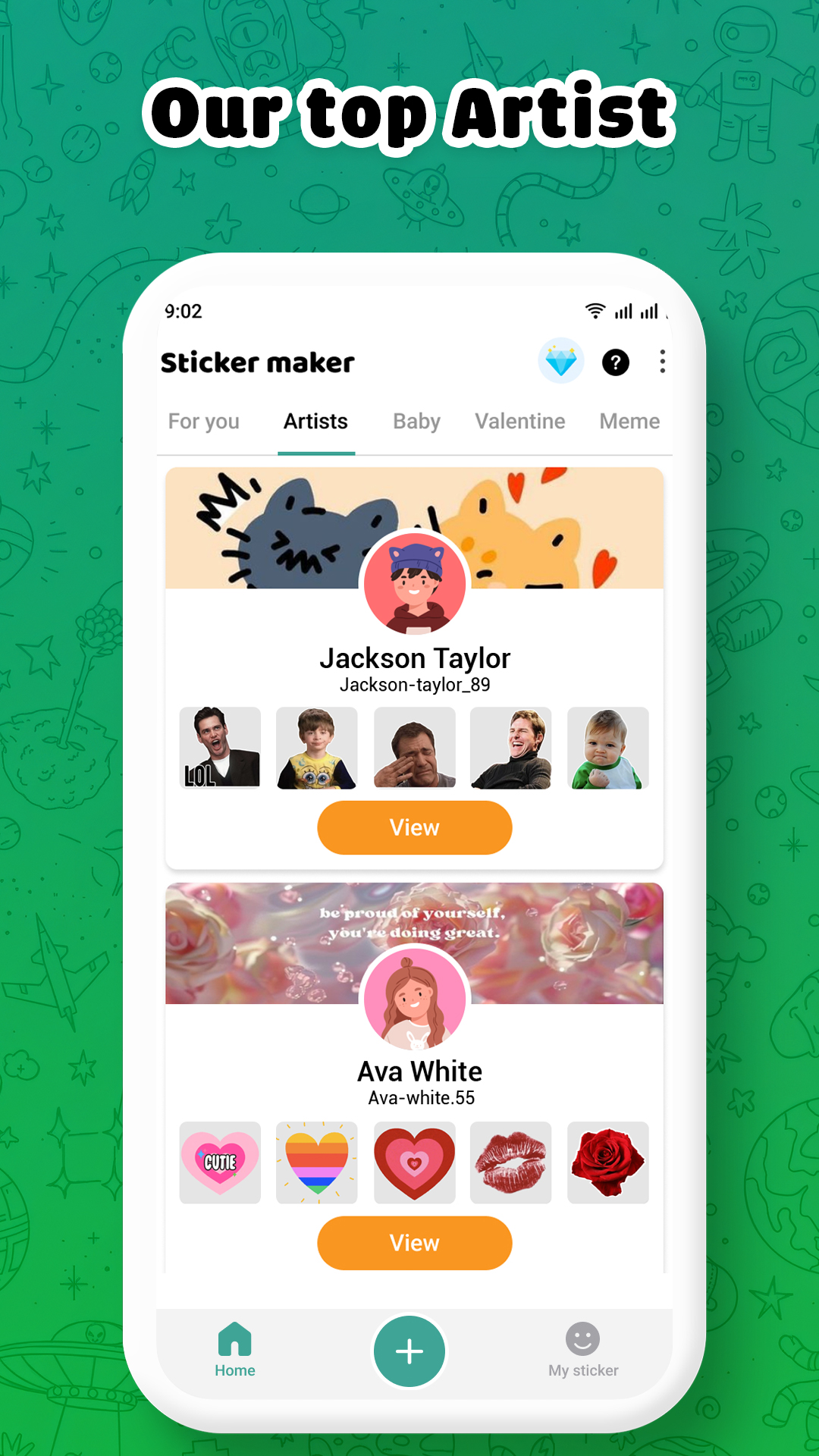 اسکرین شات 7 برنامه Sticker Maker for WhatsApp