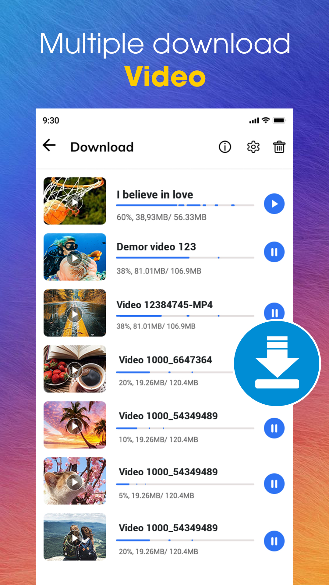 اسکرین شات 2 برنامه Video Downloader