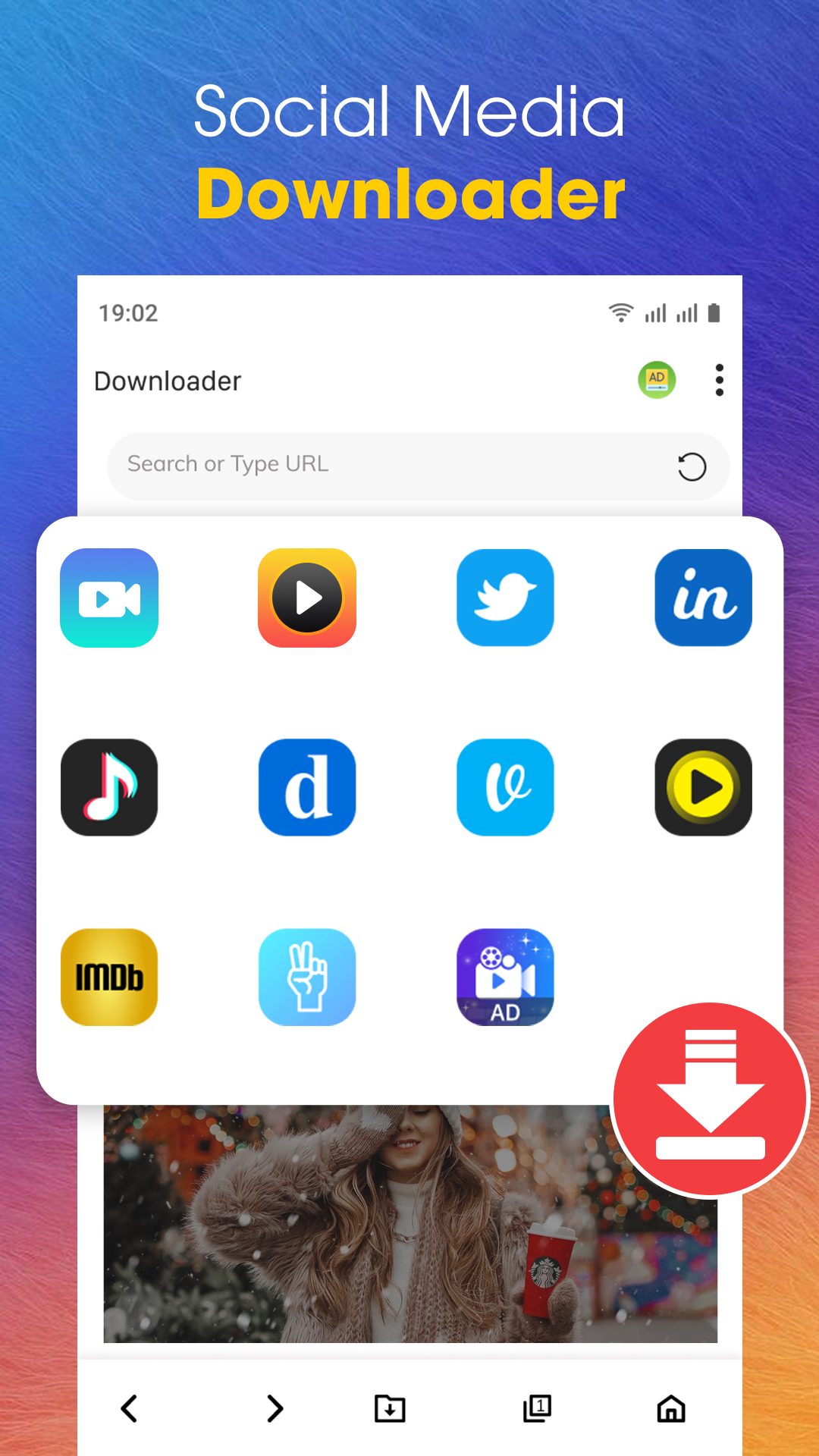 اسکرین شات 1 برنامه Video Downloader