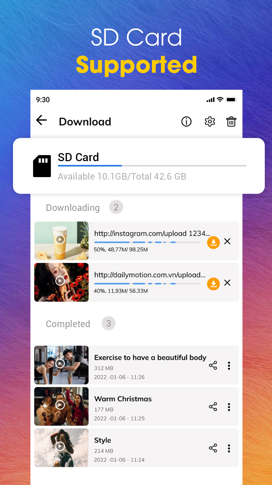 اسکرین شات 5 برنامه Video Downloader