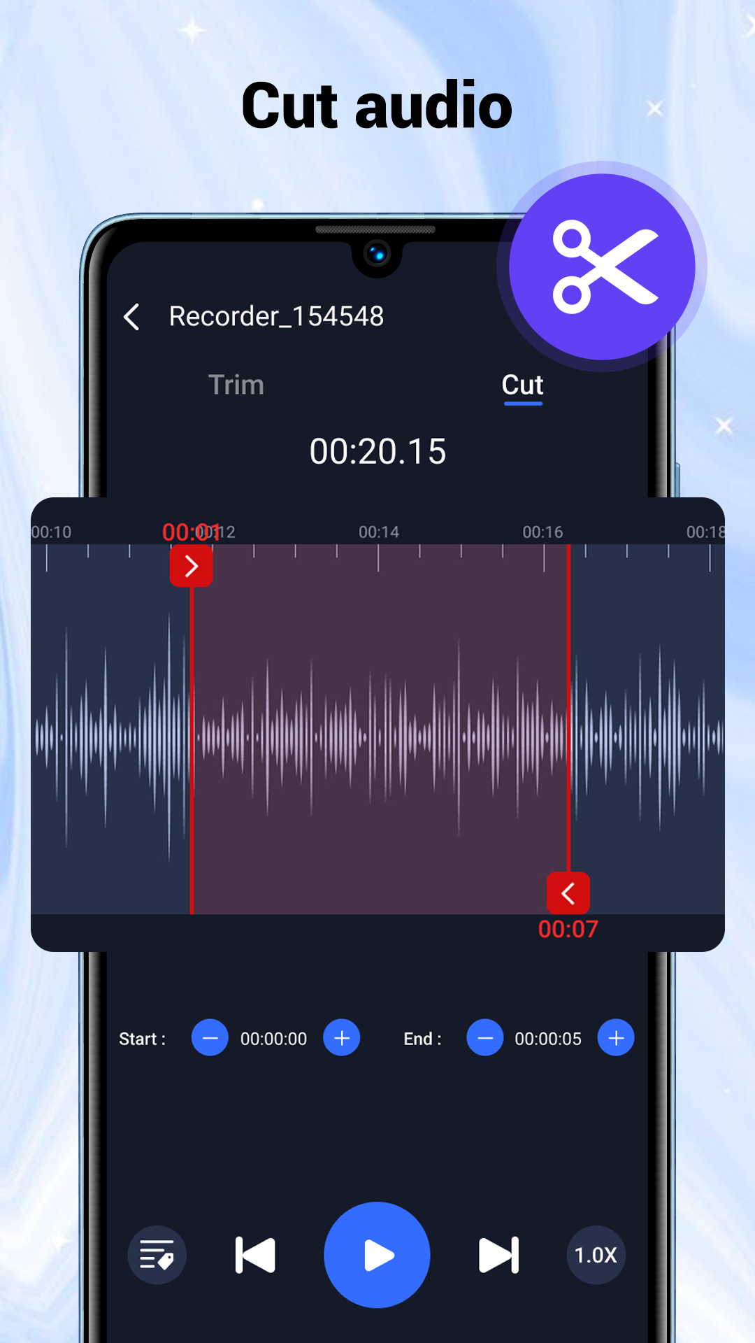 اسکرین شات 4 برنامه Voice Recorder