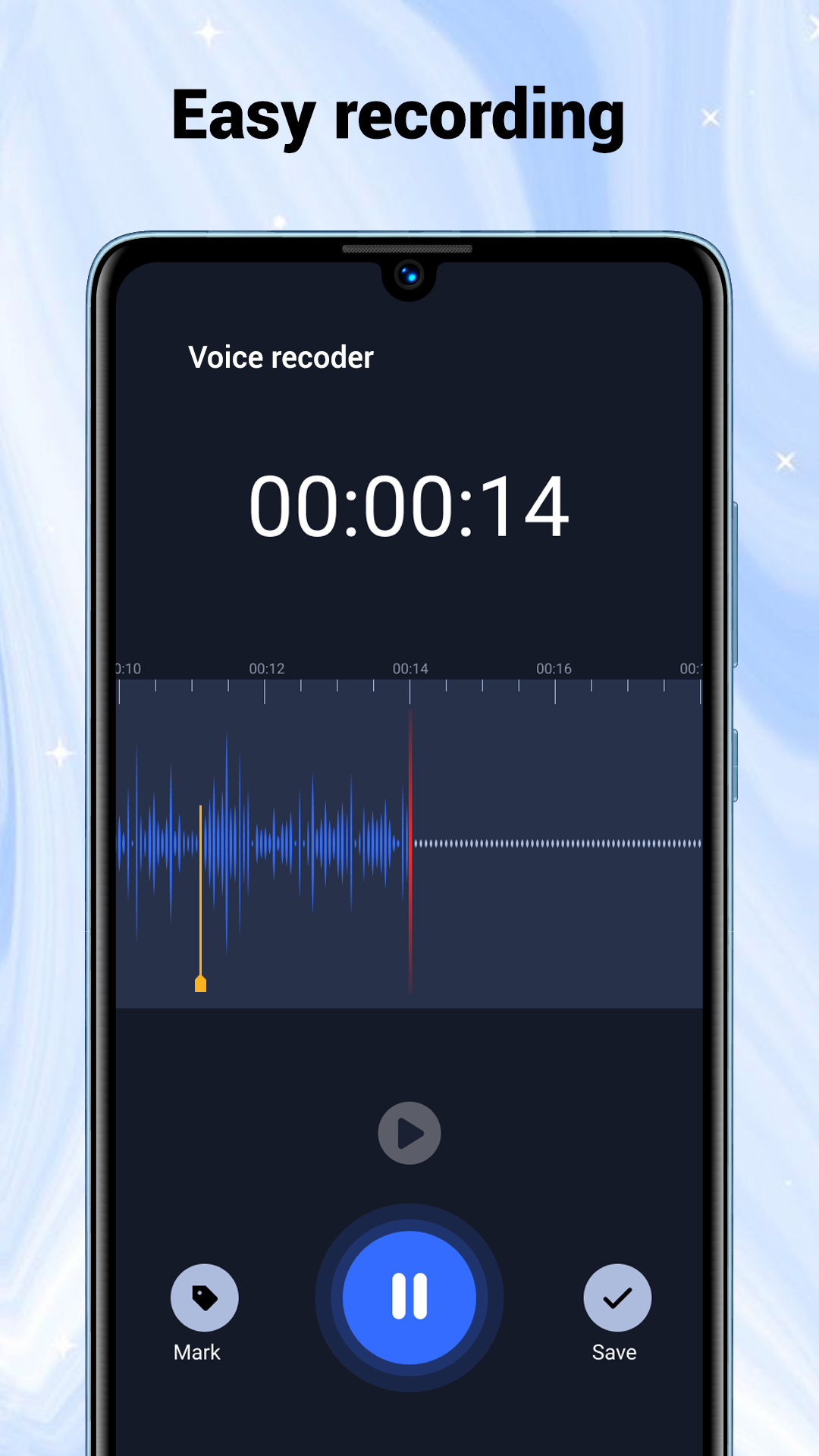 اسکرین شات 1 برنامه Voice Recorder