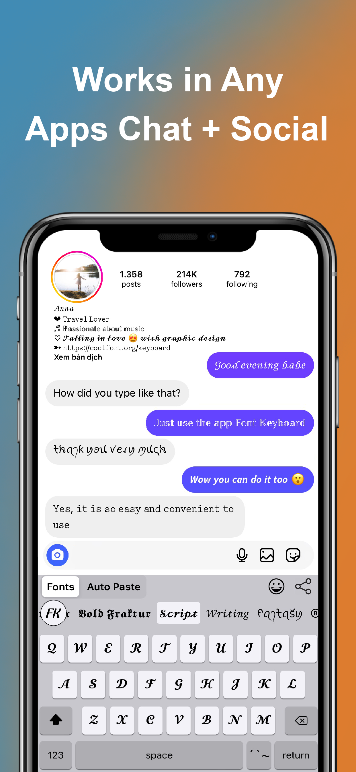 اسکرین شات برنامه Font Keyboard 2