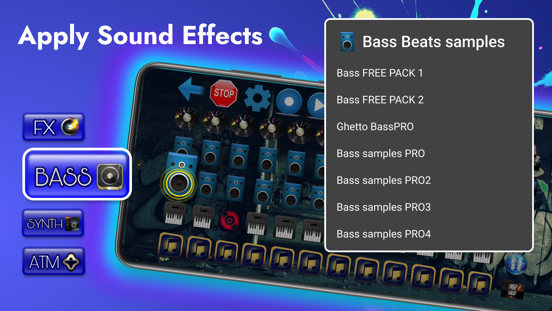 اسکرین شات 2 برنامه Hip Hop DJ - Rap Beat Maker