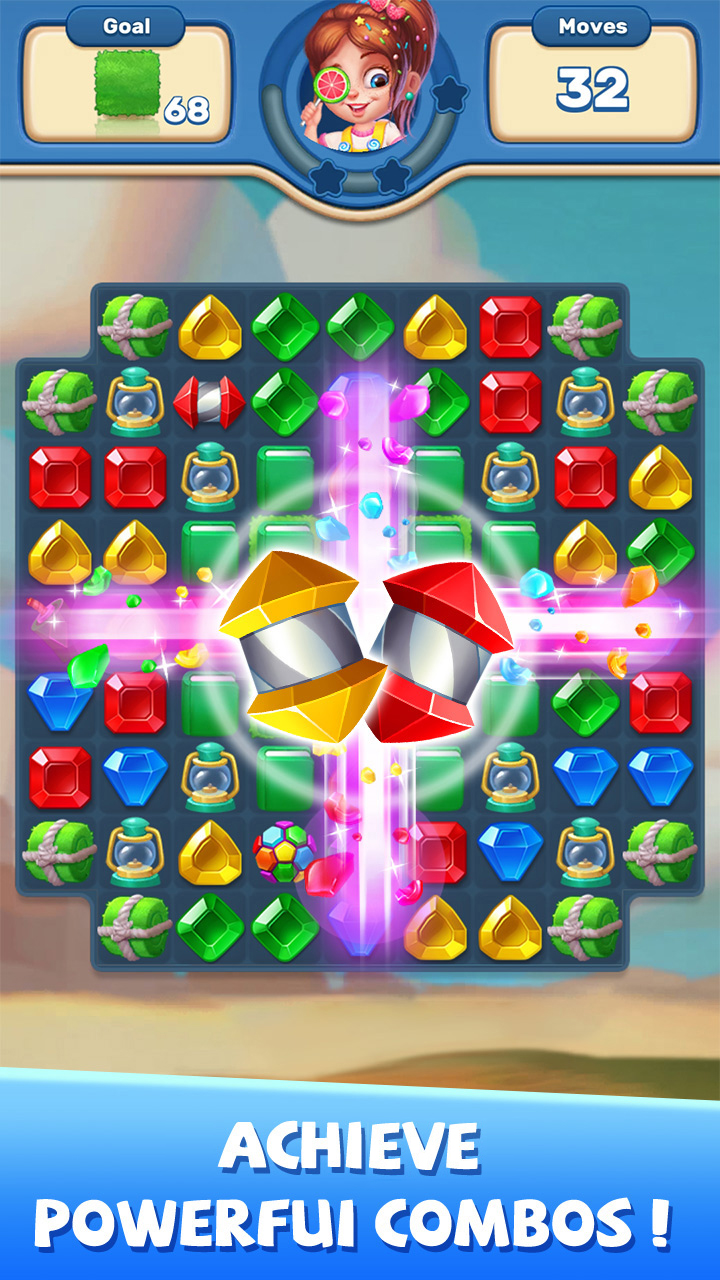 اسکرین شات 5 بازی Gems Matcher - Match 3 Game