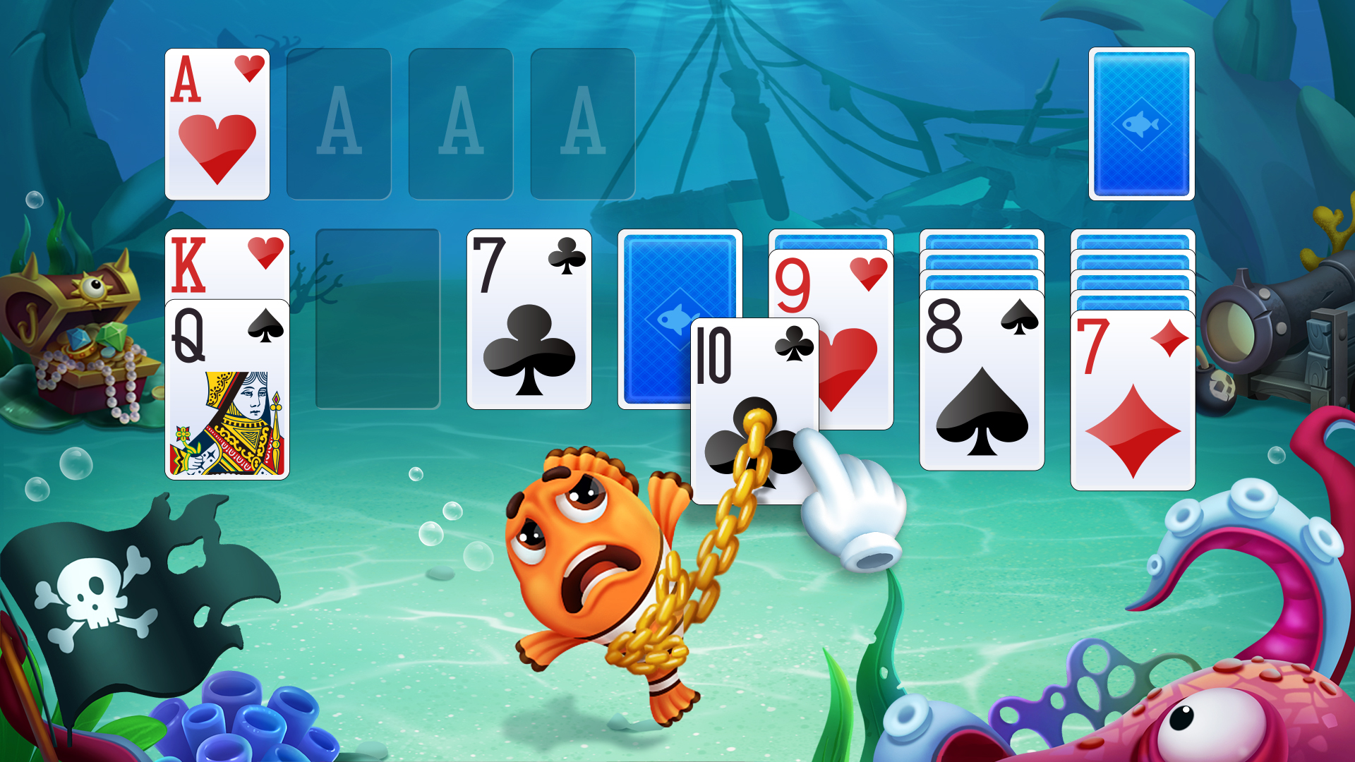 اسکرین شات 2 بازی Solitaire - Fishland