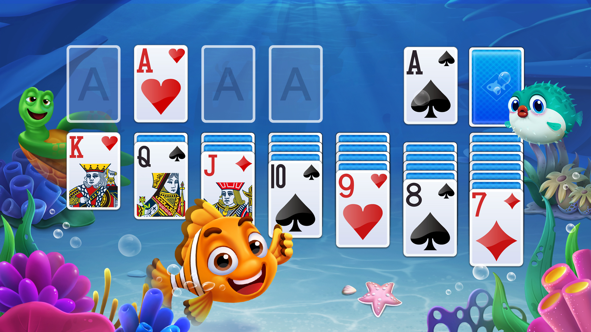 اسکرین شات 1 بازی Solitaire - Fishland
