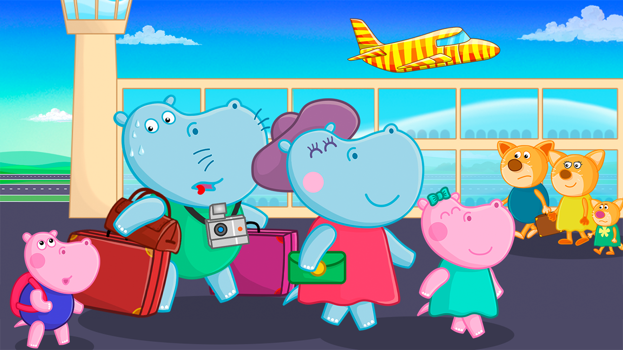 اسکرین شات 4 بازی Hippo: Airport Profession Game