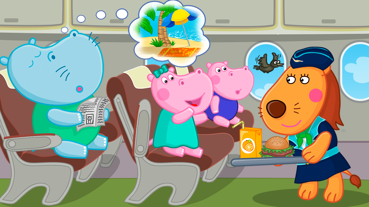 اسکرین شات 1 بازی Hippo: Airport Profession Game
