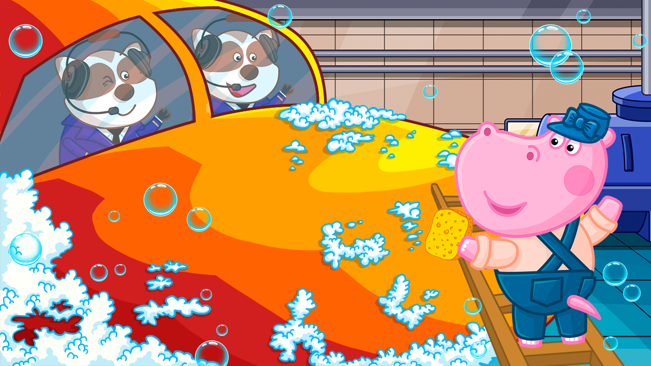 اسکرین شات 3 بازی Hippo: Airport Profession Game