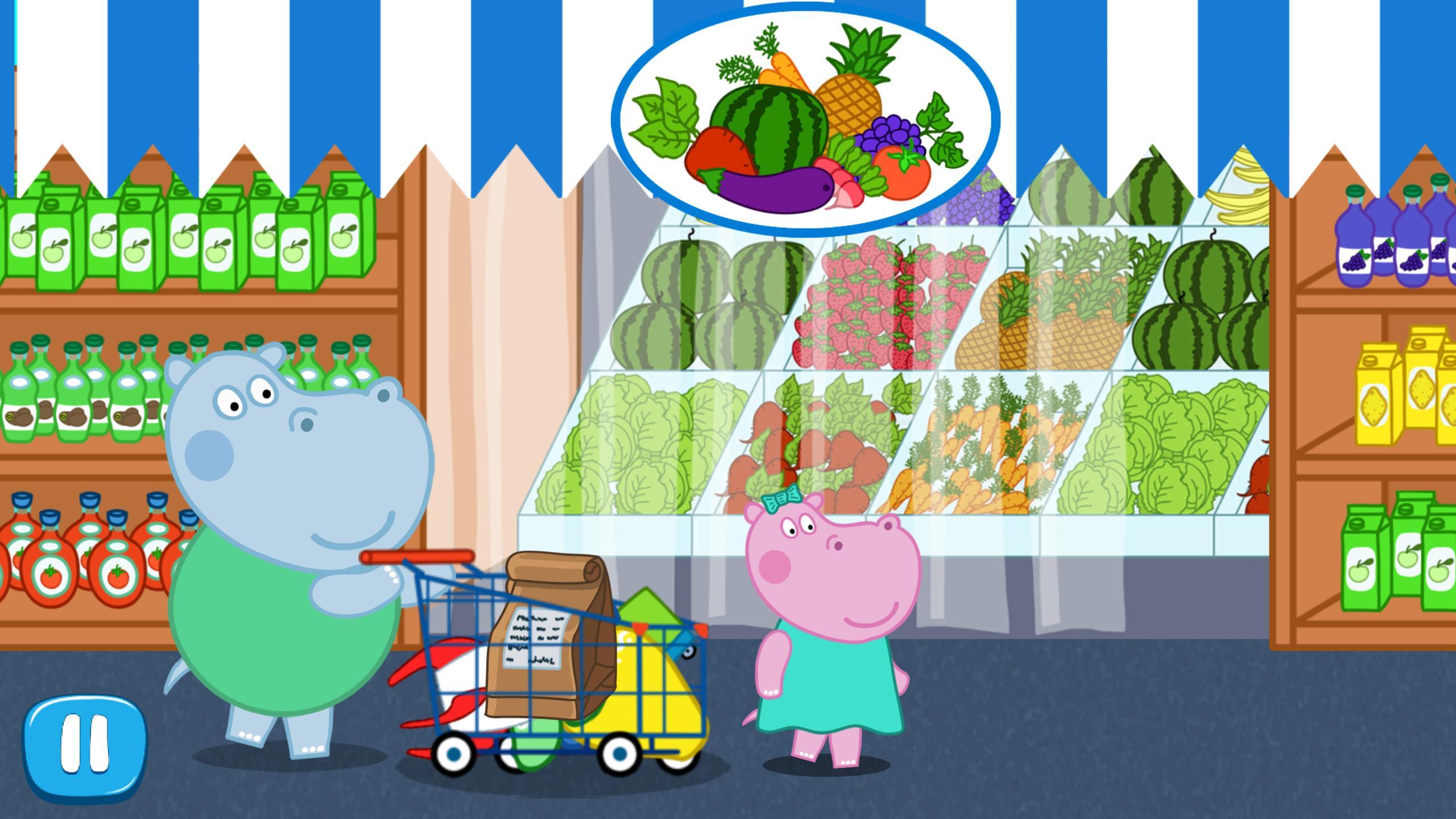اسکرین شات 6 بازی Kids Supermarket: Shopping