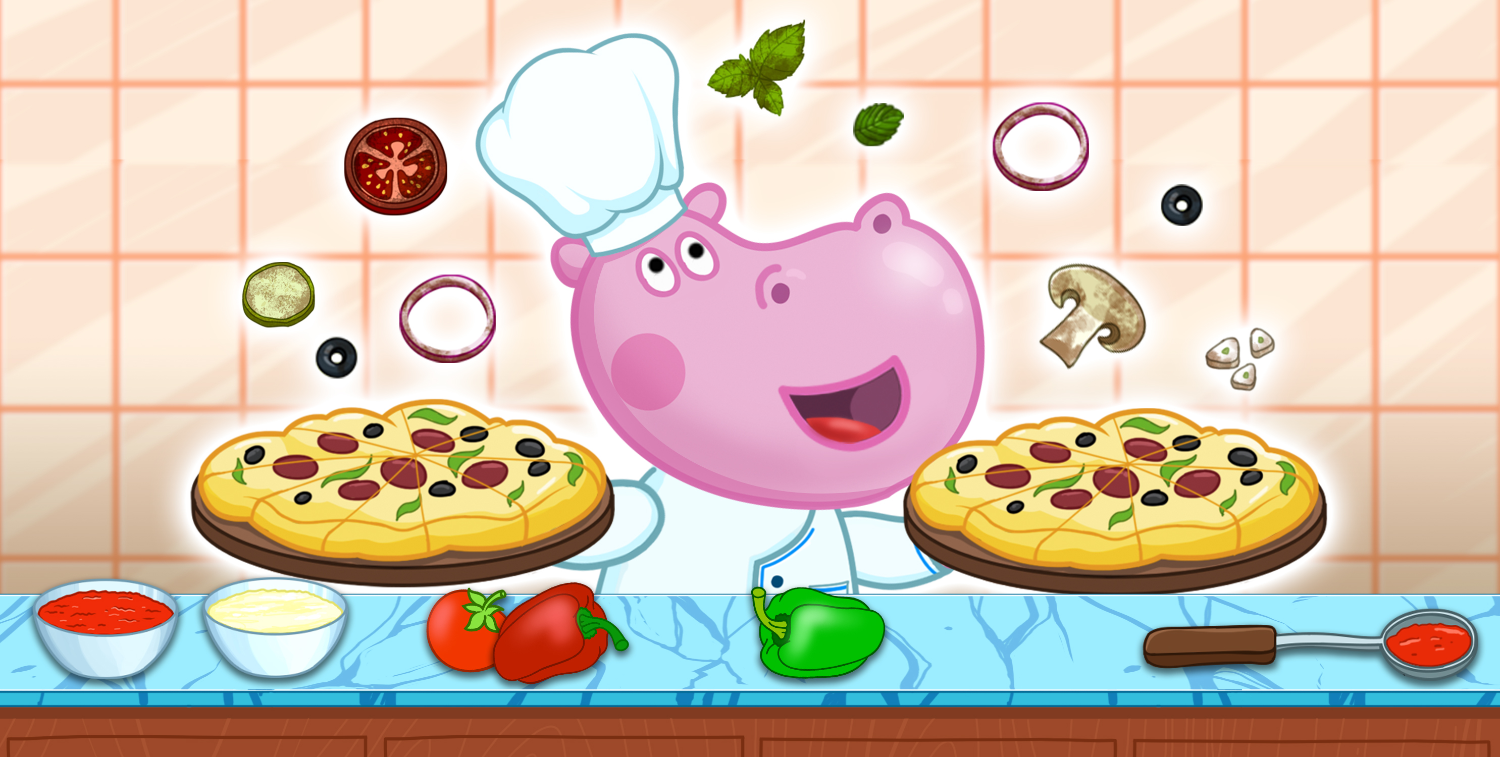 اسکرین شات 1 بازی Pizza maker. Cooking for kids