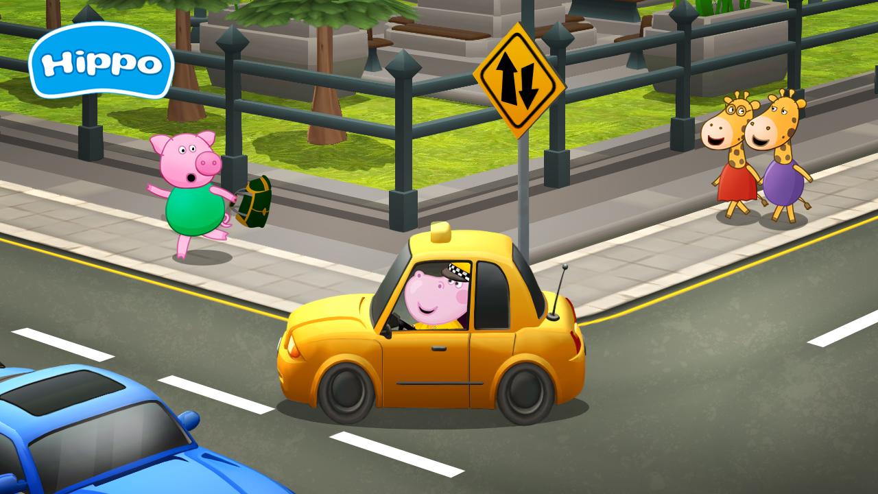 اسکرین شات 3 بازی Kids’ Car Racing with Hippo
