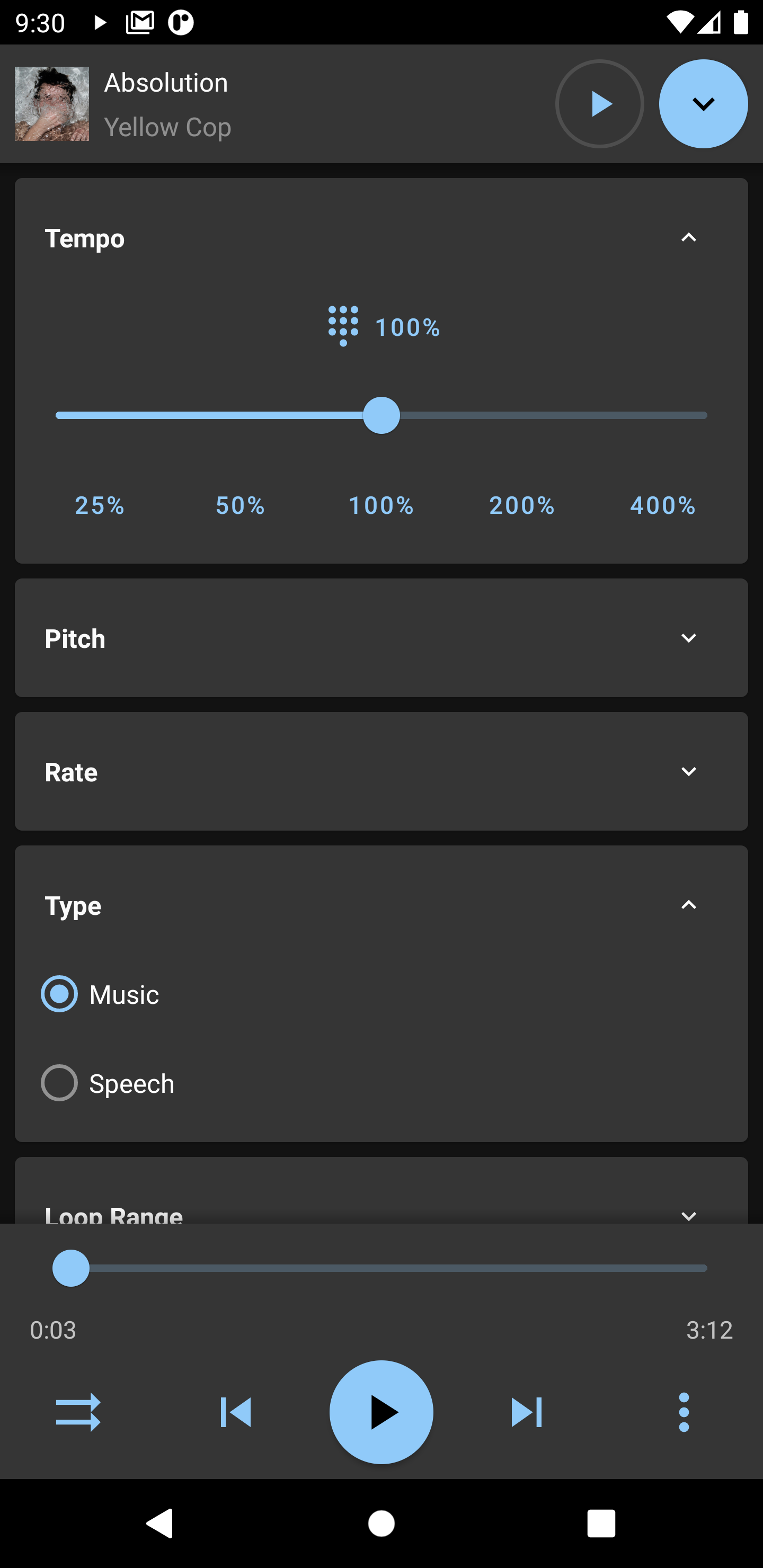 اسکرین شات 2 برنامه Music Speed Changer