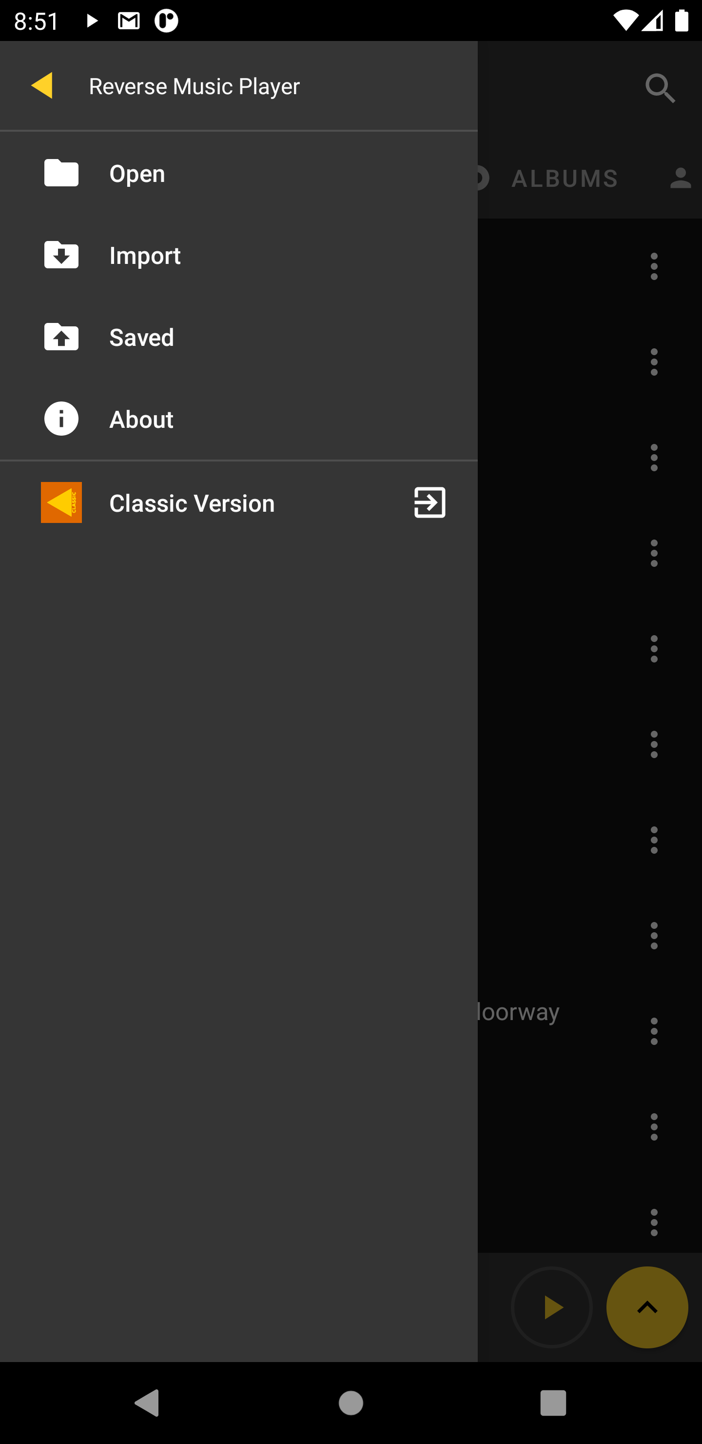 اسکرین شات 4 برنامه Reverse Music Player