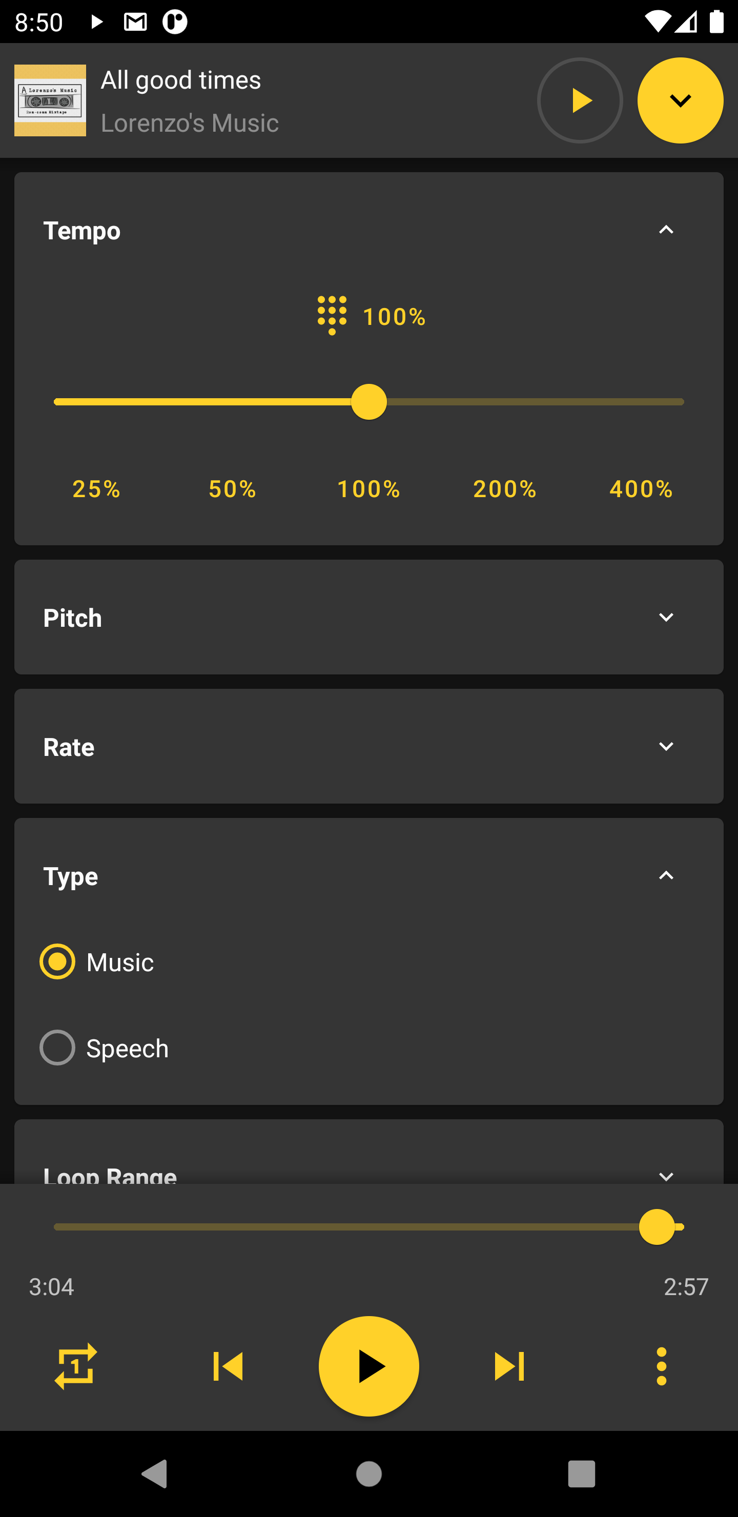 اسکرین شات 3 برنامه Reverse Music Player