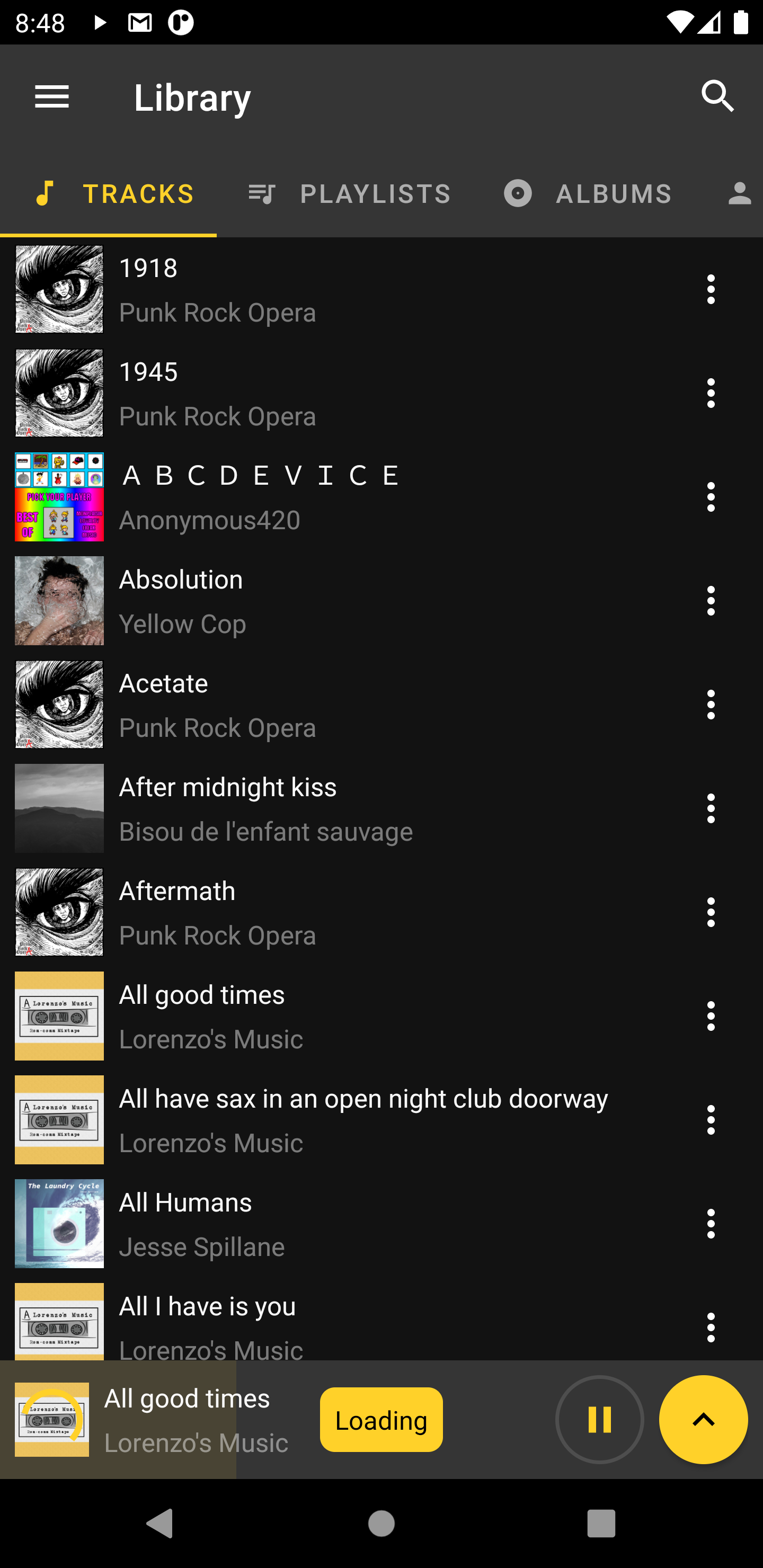 اسکرین شات 1 برنامه Reverse Music Player