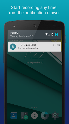 اسکرین شات 3 برنامه Hi-Q MP3 Voice Recorder (Free)