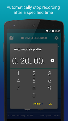 اسکرین شات 7 برنامه Hi-Q MP3 Voice Recorder (Free)
