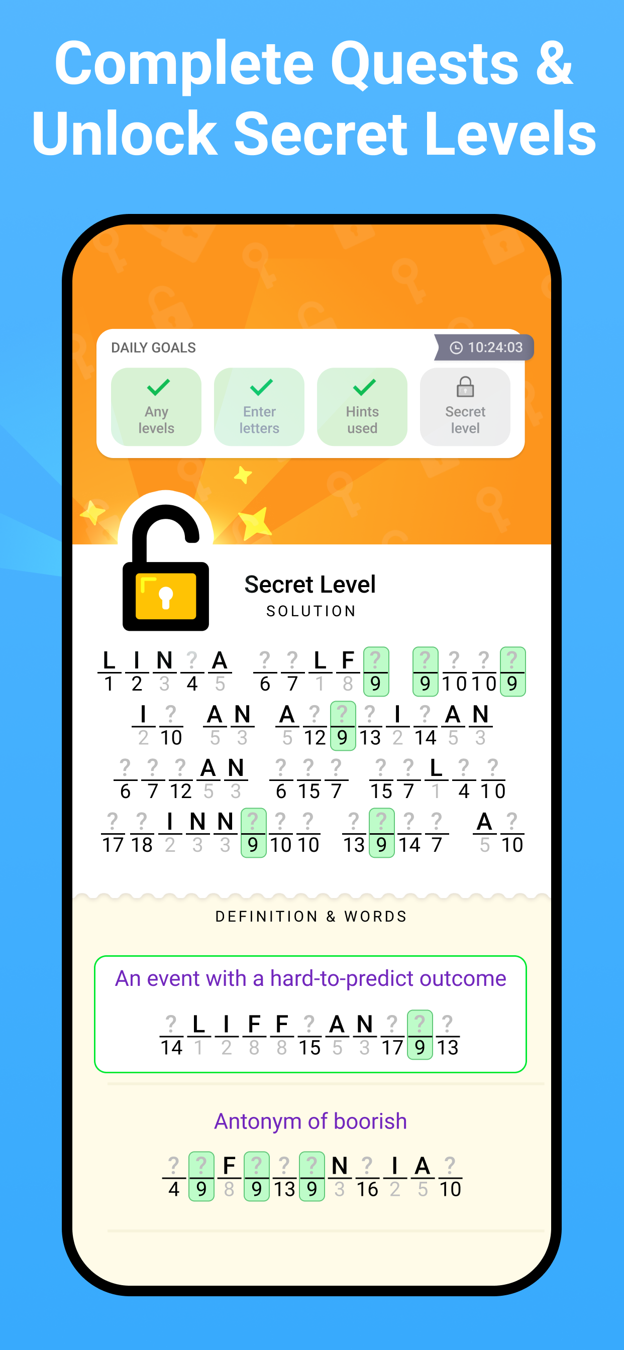 اسکرین شات 5 بازی Figgerits - Word Puzzle Game