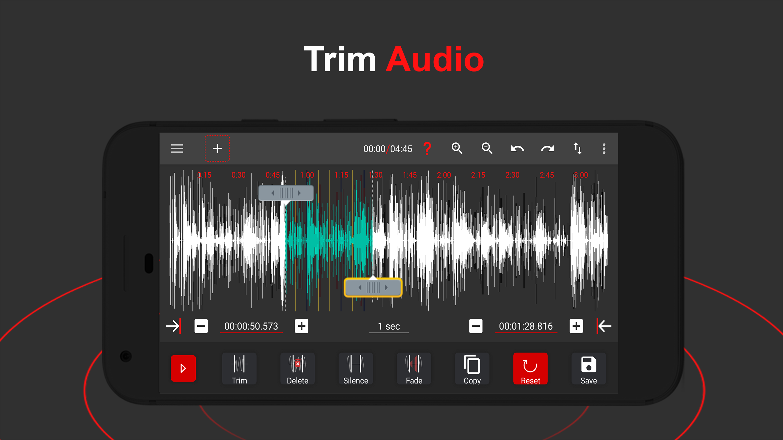 اسکرین شات 2 برنامه AudioLab Audio Editor Recorder
