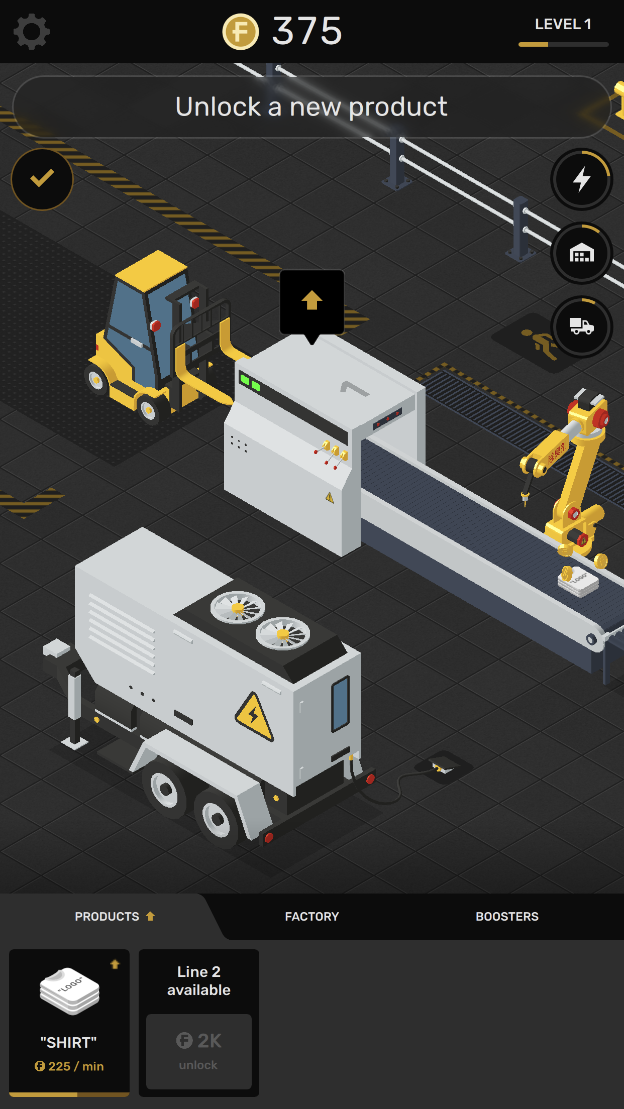 اسکرین شات 1 بازی Factory: Idle & Tycoon Game