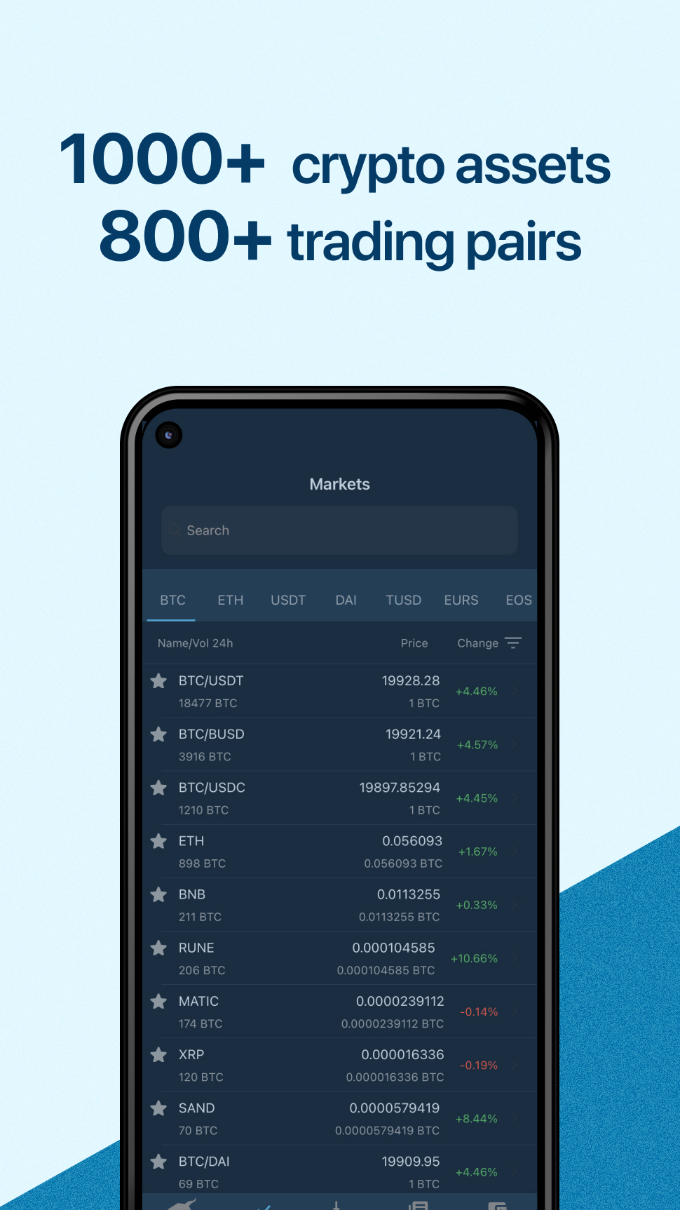 اسکرین شات 3 برنامه HitBTC cryptocurrency exchange