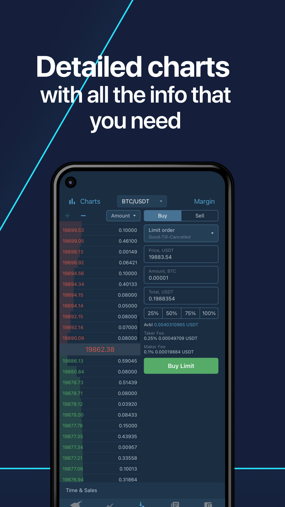 اسکرین شات 4 برنامه HitBTC cryptocurrency exchange