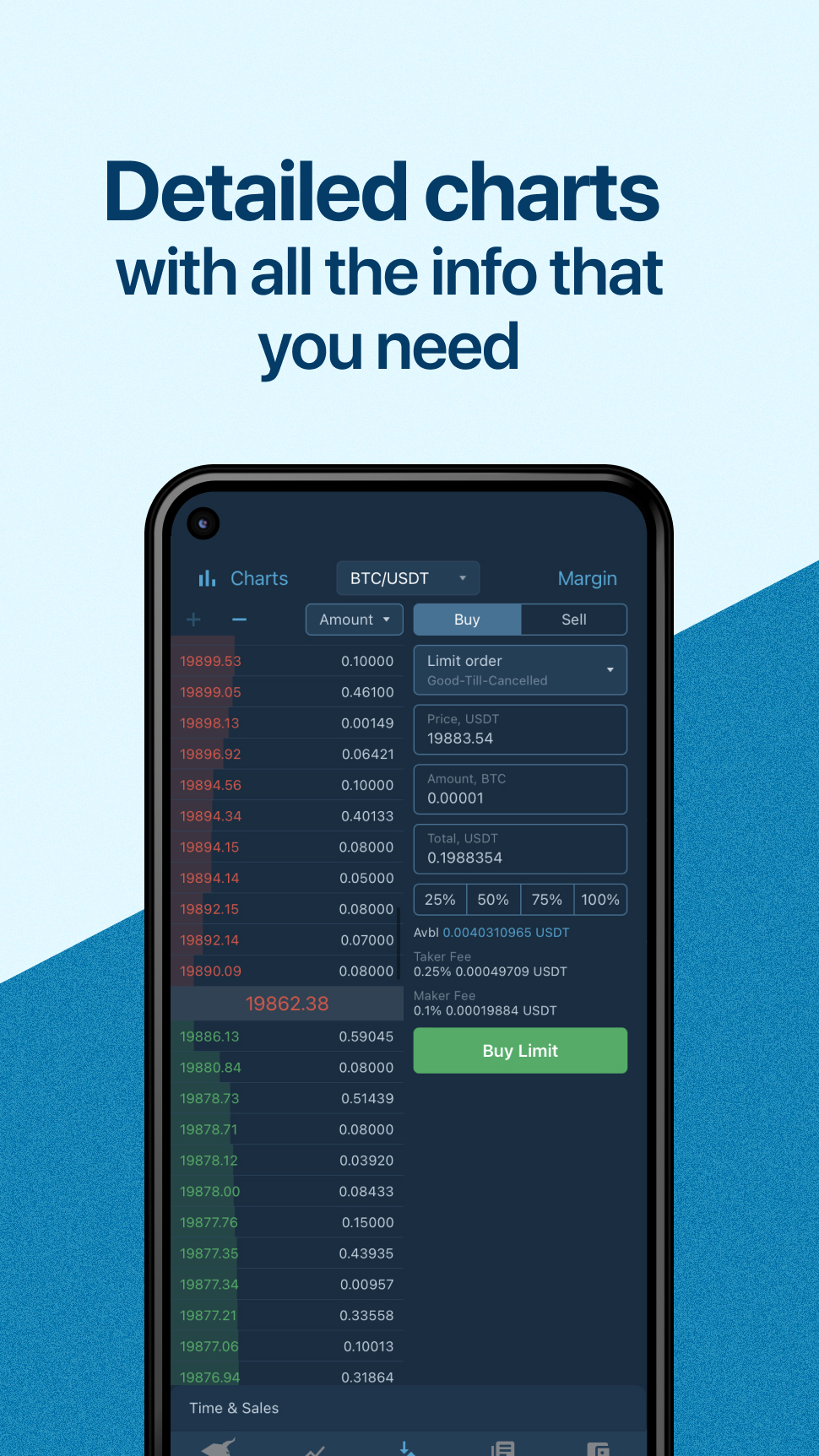 اسکرین شات 4 برنامه HitBTC cryptocurrency exchange