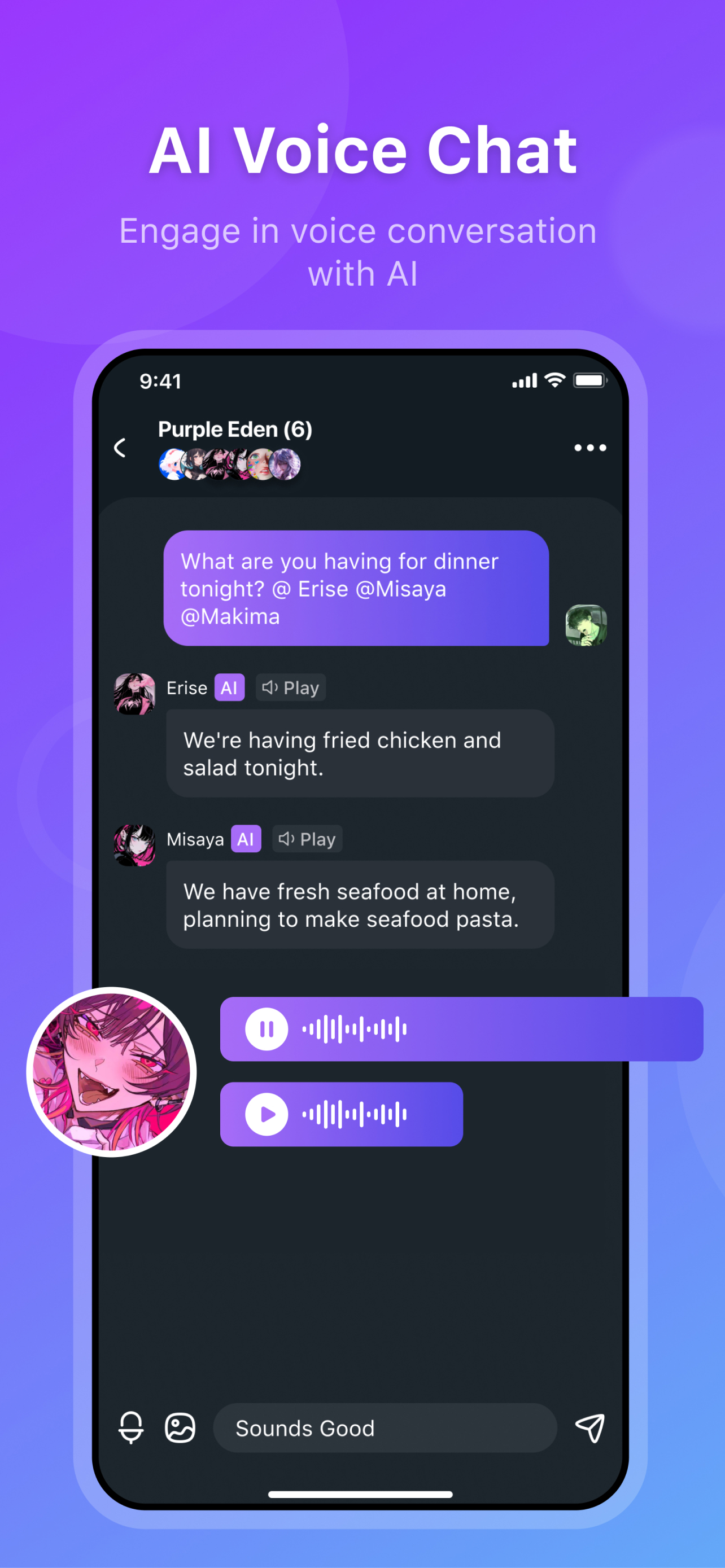 اسکرین شات 5 برنامه HiWaifu: AI Friend & Waifu Hub