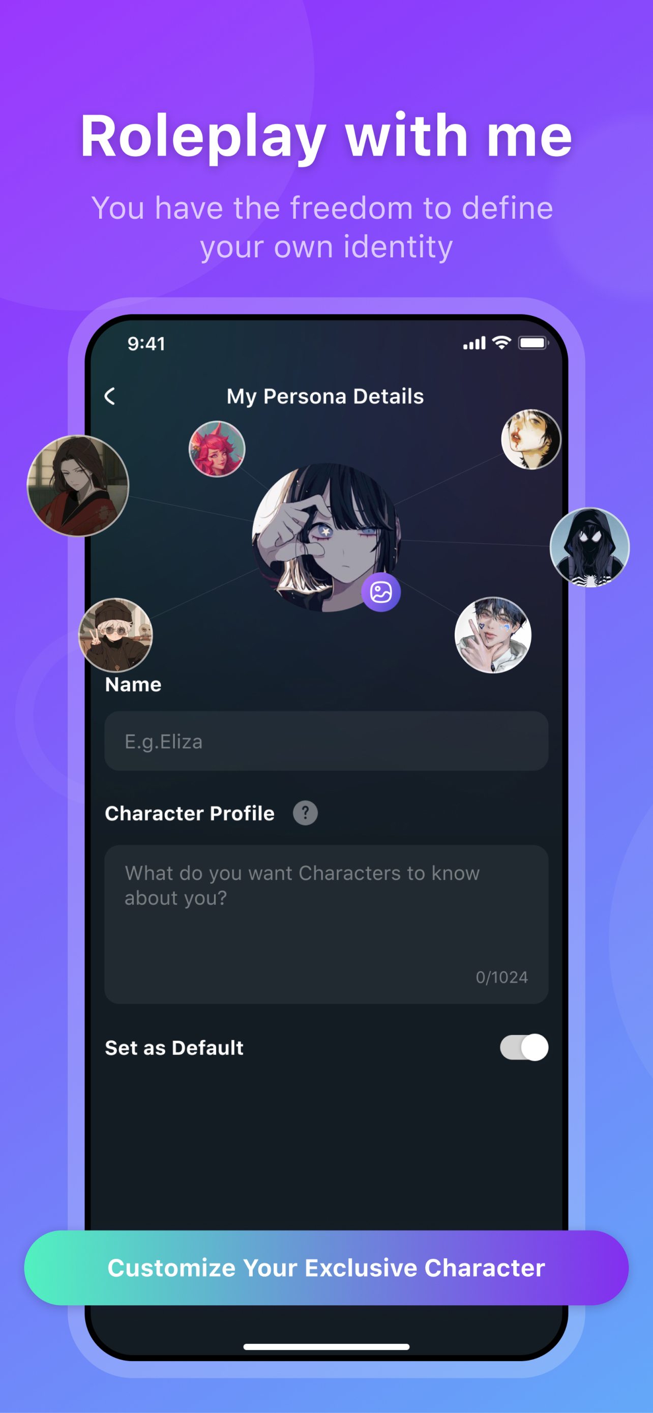 اسکرین شات 7 برنامه HiWaifu: AI Friend & Waifu Hub