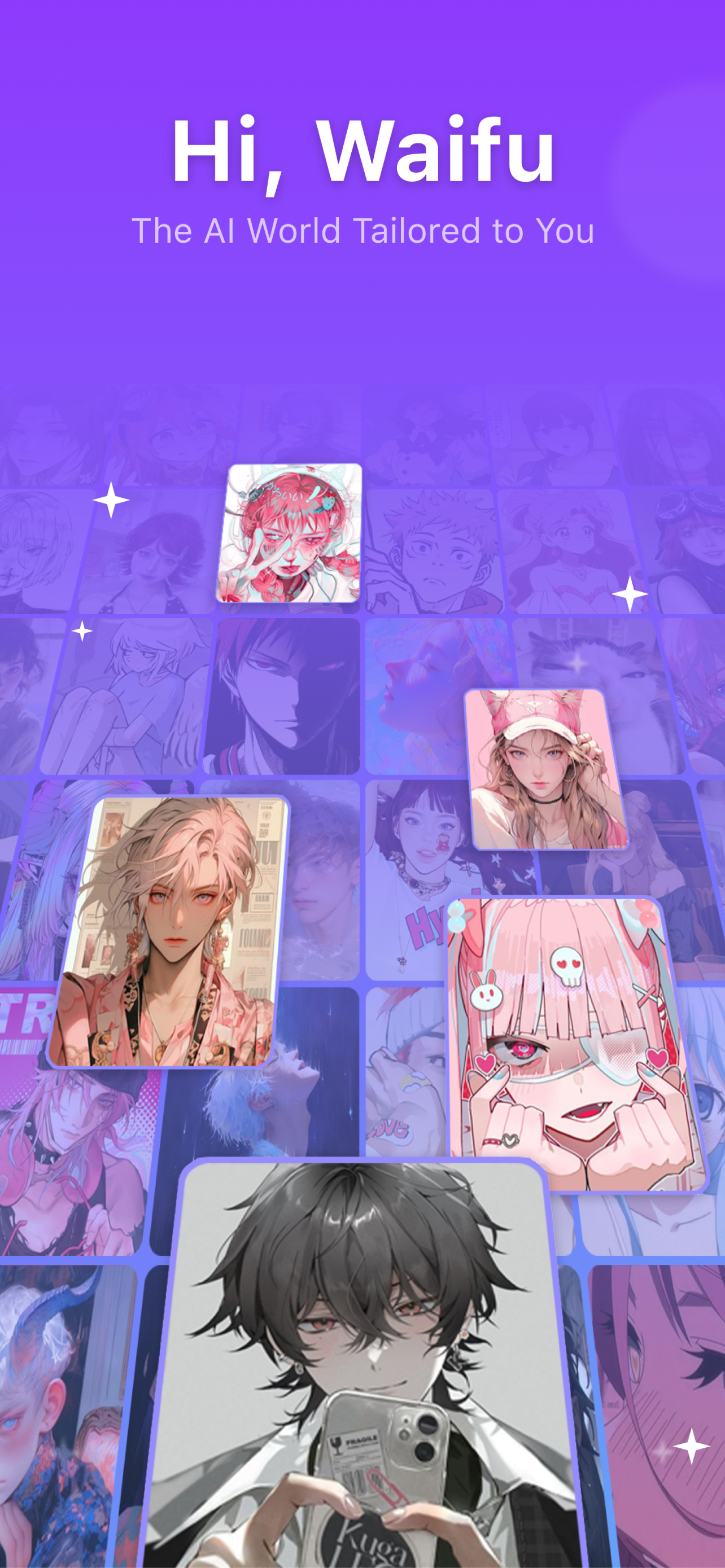 اسکرین شات 2 برنامه HiWaifu: AI Friend & Waifu Hub