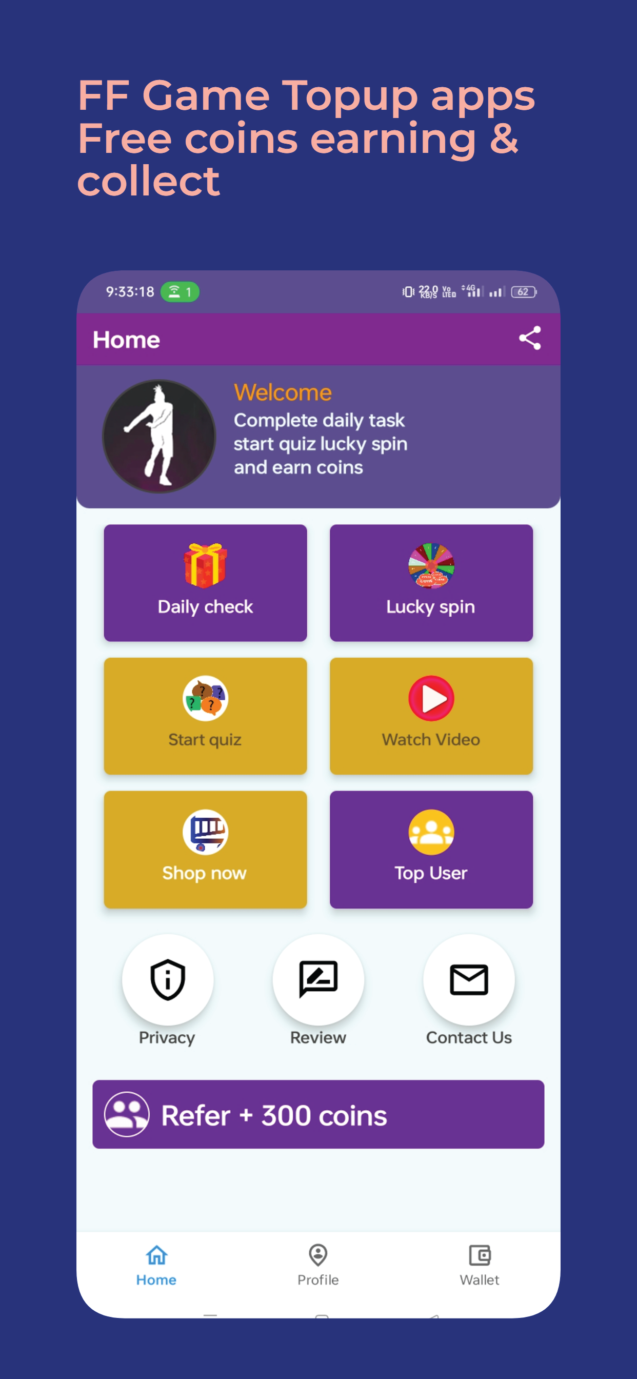 اسکرین شات 1 برنامه FFF gun skin emote bundle