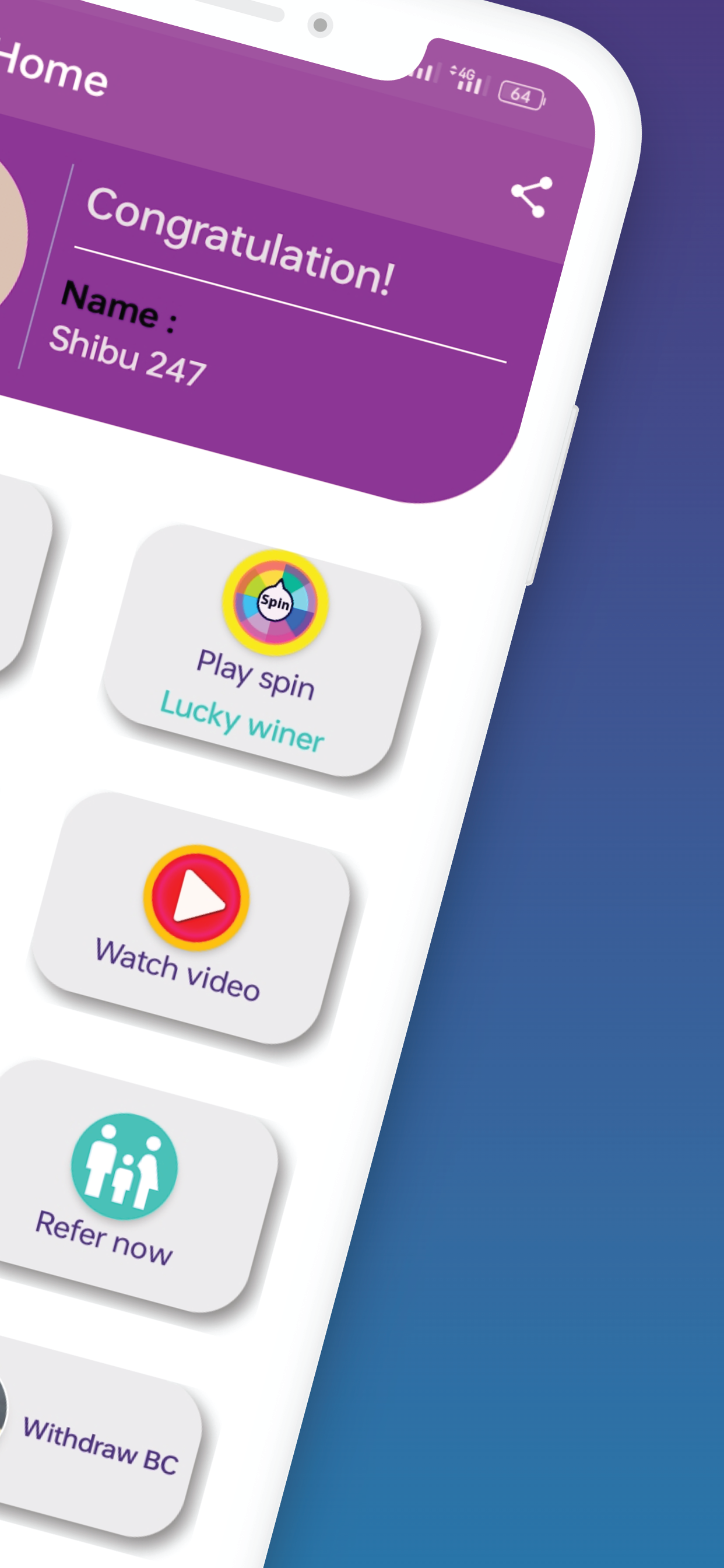 اسکرین شات 2 برنامه Uc & Bc Earner: easy Topup