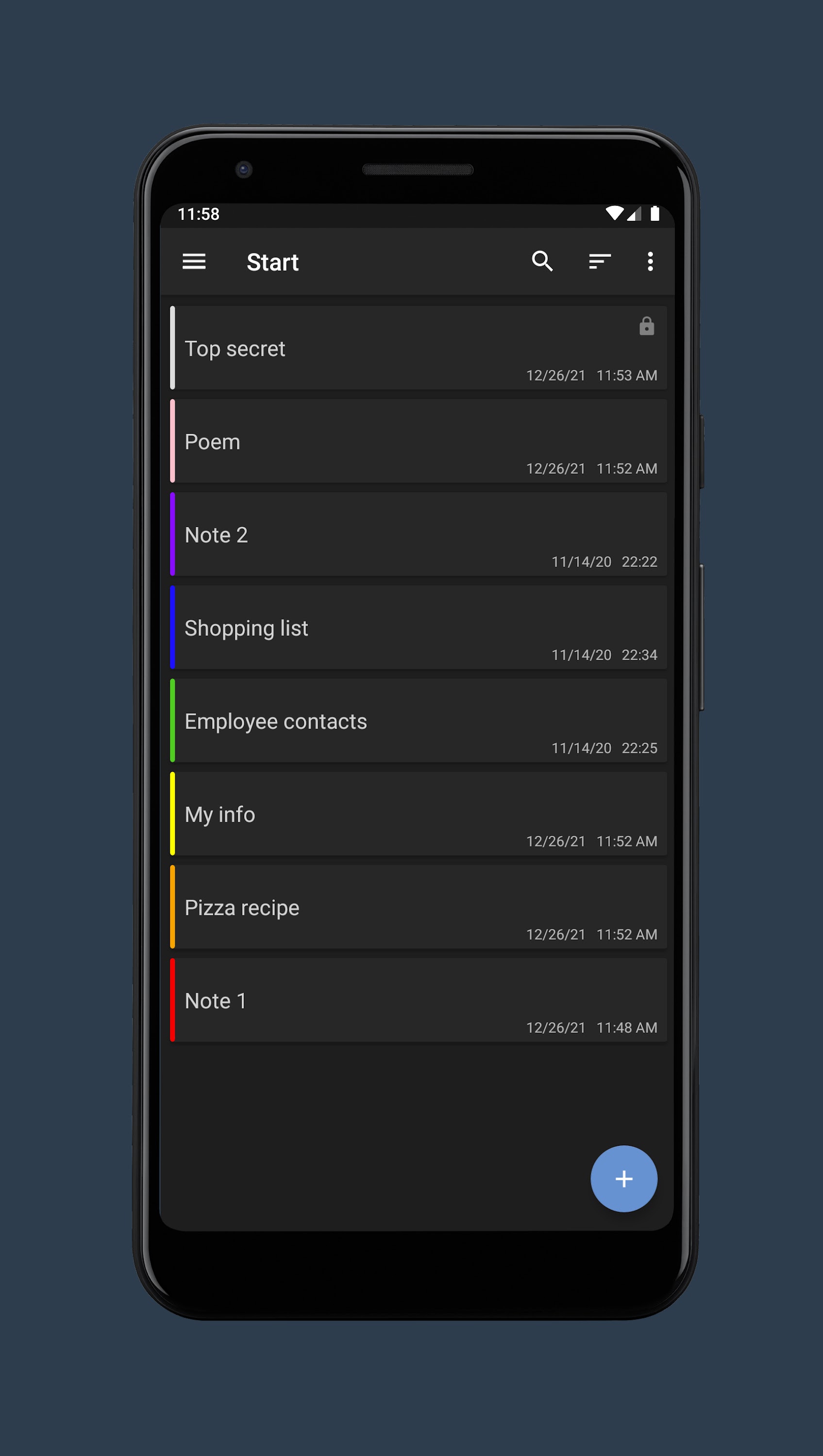 اسکرین شات 7 برنامه Notepad Notes